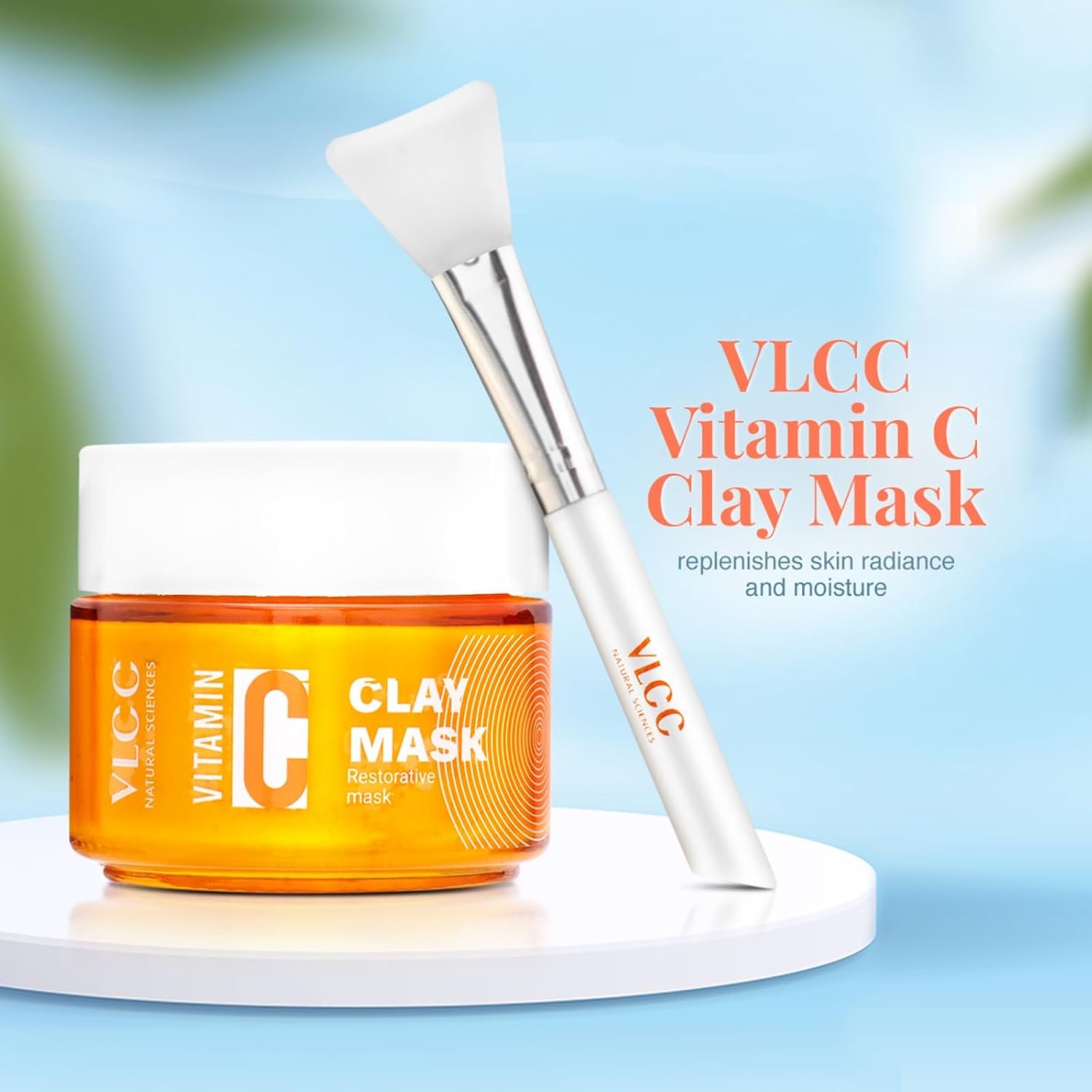 VLCC Vitamin C Clay Mask - 100g | Restorative Clay Mask with Vitamin C & Hyaluronic Acid | Replenishes Skin, Calms Inflammation & Evens Skin Tone thumbnail
