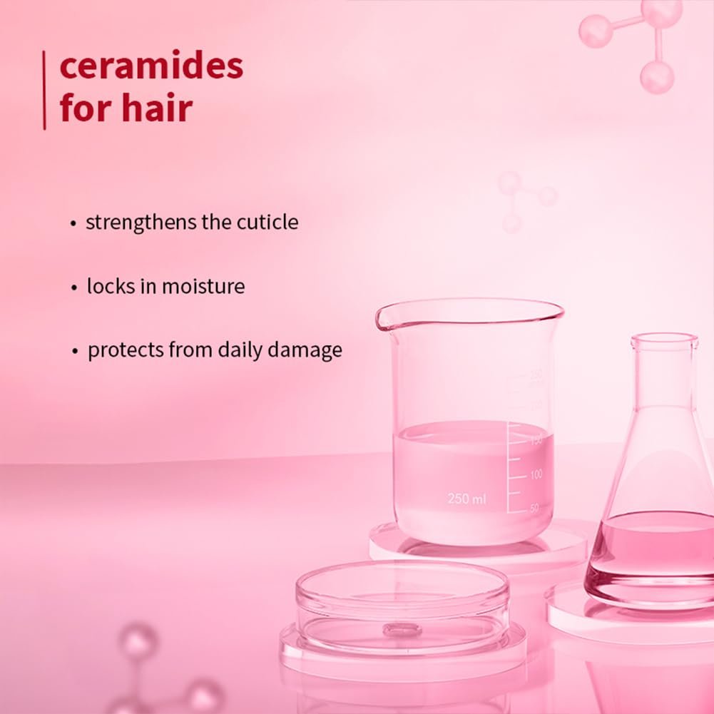 Plum Hibiscus & Ceramides Long & Healthy Shampoo | Hydrates Dry and Damaged Hair, Prevents Split Ends, Repairs Damage 250ml thumbnail