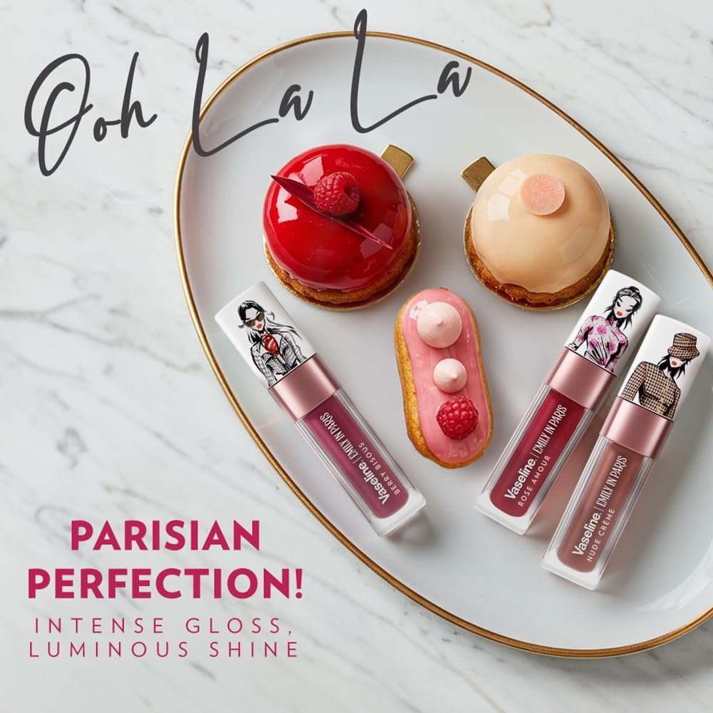 Vaseline Emily in Paris Rose Amour Lip Oil | Intense Gloss | 24H Moisturisation | 4 g thumbnail
