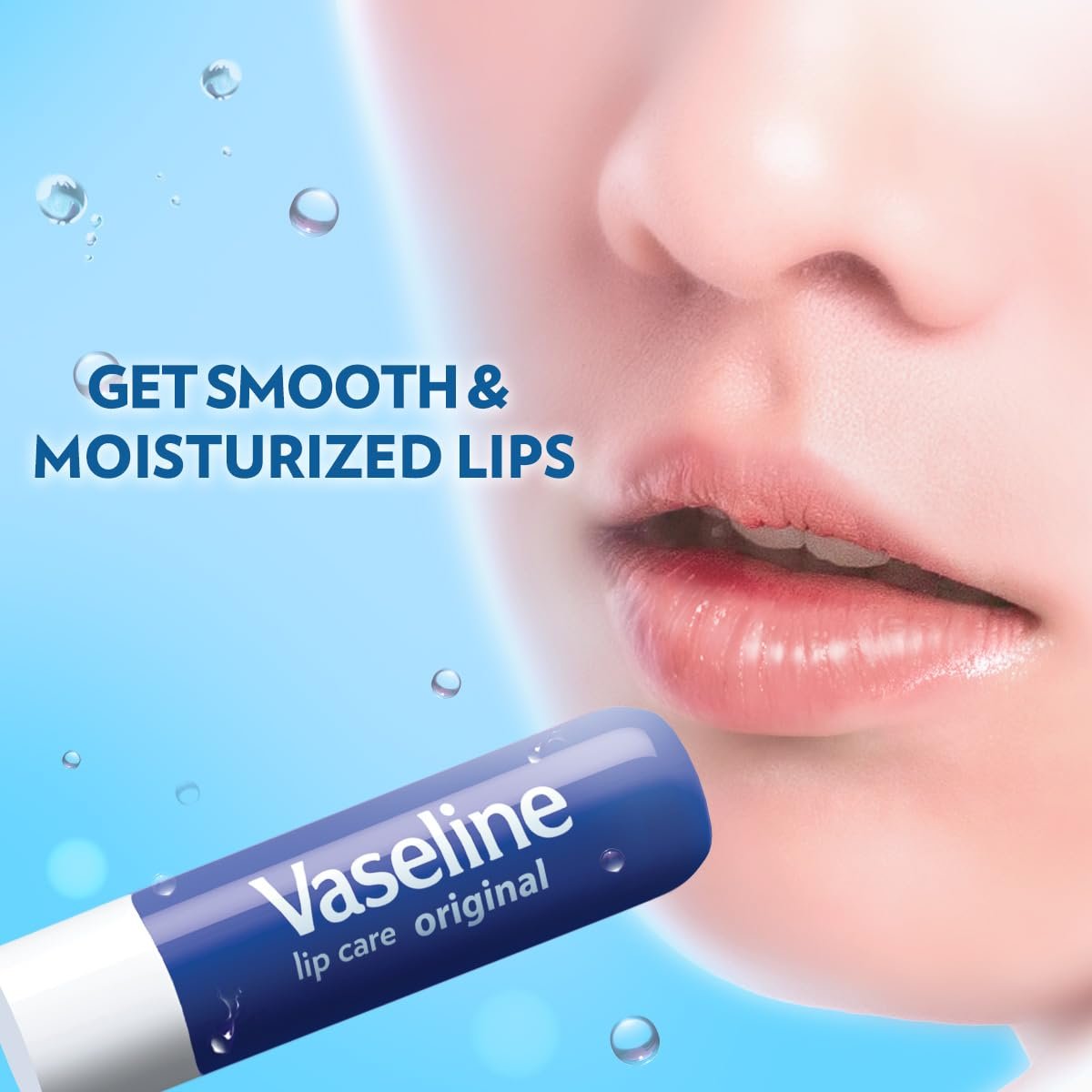 Vaseline Lip Care | Original Lip Balm Stick | up to 48Hr moisturization | with petroleum jelly & vitamin E | made in South Korea | 4.8g thumbnail