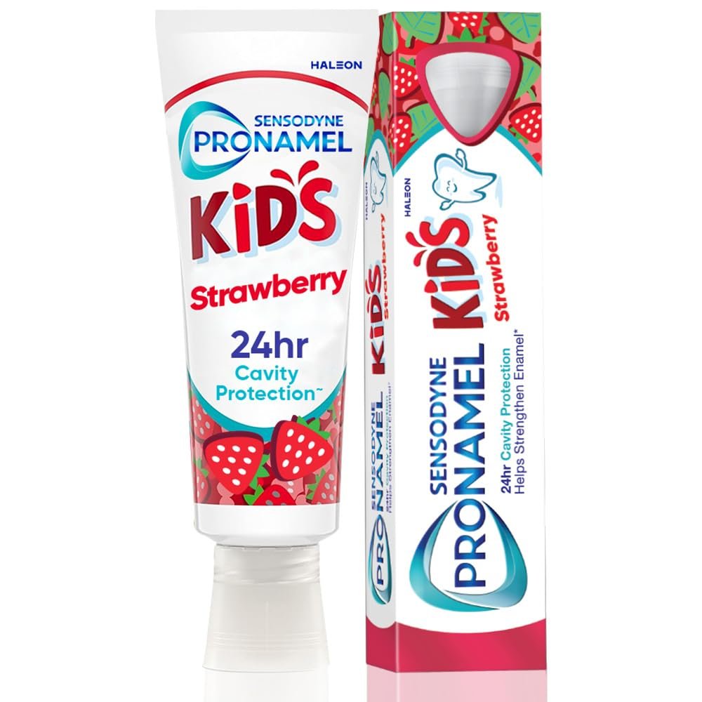 Sensodyne Pronamel Kids Toothpaste for 2+ yrs | 24Hr Cavity Protection | Strawberry Flavour | IDA Approved | Kids Paste | SLS-Free, Sugar & Paraben-Free | Non-Toxic | 100% Natural Flavour – thumbnail