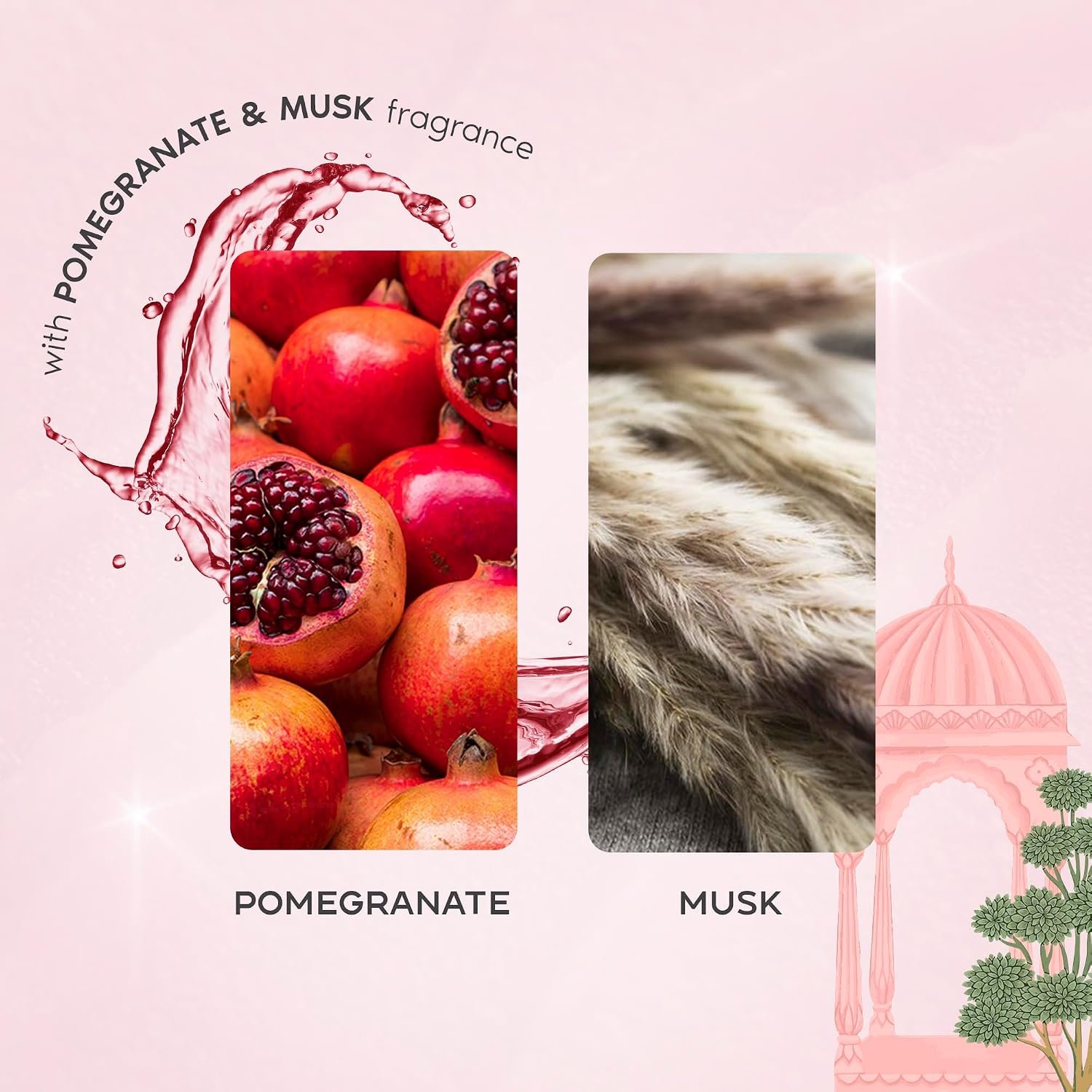 Nykaa Wanderlust Jaipur Royal Pink Fruity Perfume Body & Hair Mist, Notes of Pomegranate & Musk, 8 Hrs Long-Lasting Everyday Fragrance, 200 ml thumbnail