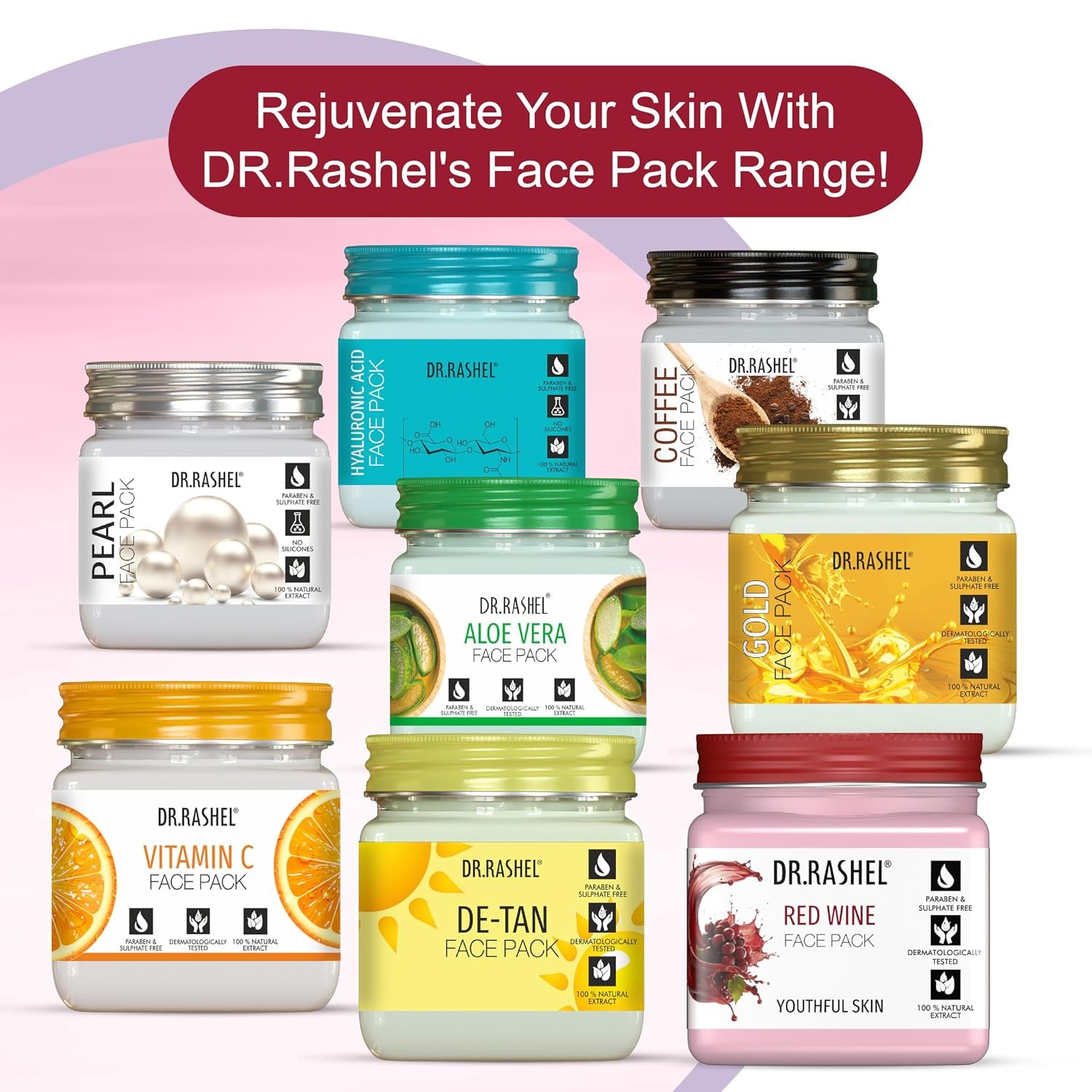 DR.RASHEL Red Wine Scrub | Natural Exfoliating Face & Body Scrub | With Antioxidants | For Youthful Glow | Paraben-Free | Anti-Aging Formula | 380 ml thumbnail