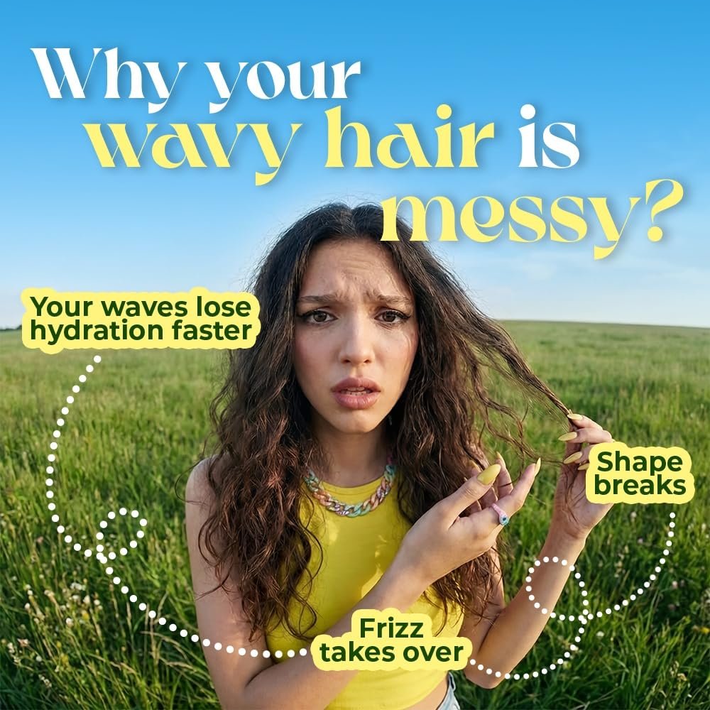 Love Beauty & Planet Avocado Oil & Peptide Waves Leave-In Conditioner for Frizz Control, Zero Crunch, Lightweight Formula 85g thumbnail