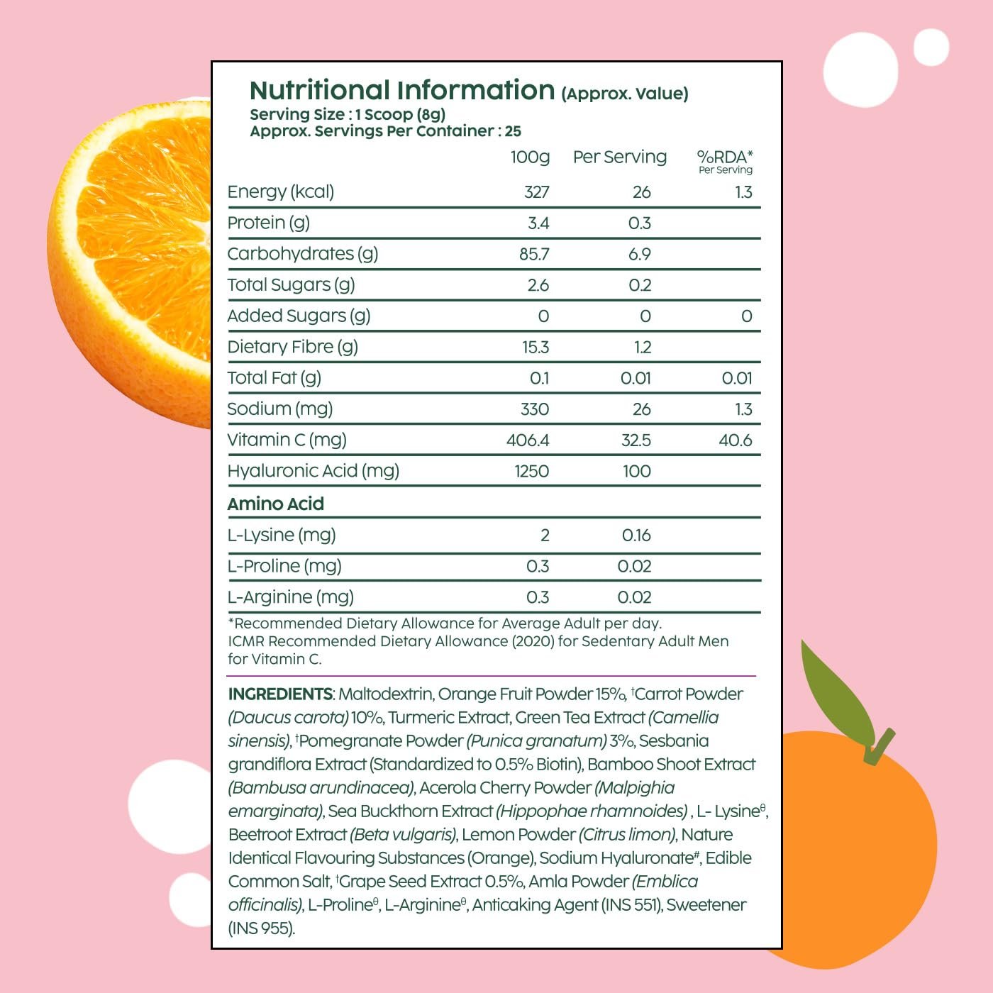PLIX – THE PLANT FIX | Collagen Booster Powder to Support Healthy Skin | Supports Collagen Production, Antioxidants & Skin Health | Vitamin C, Hyaluronic Acid, Orange (200 g) thumbnail