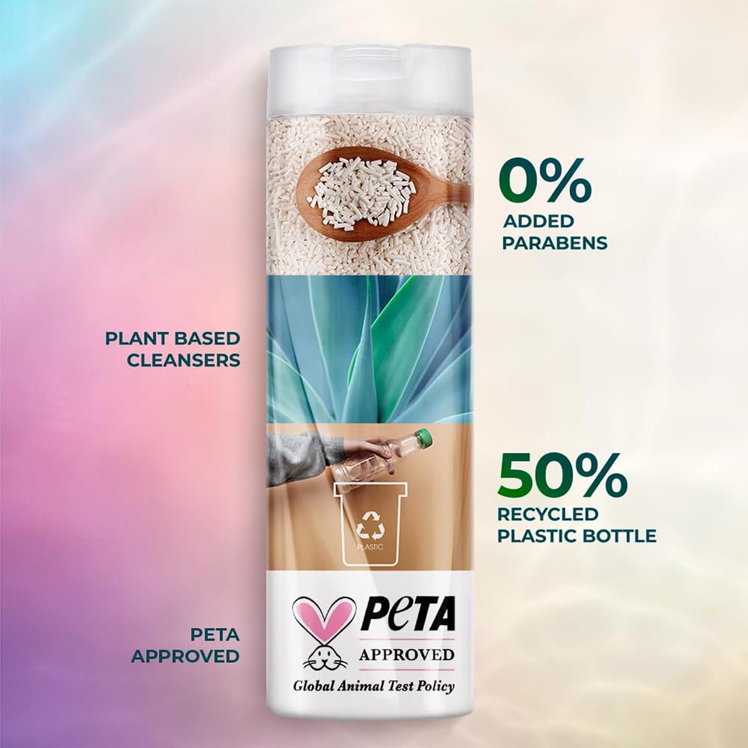 Sunsilk Coconut Oil & Aloe Vera Bouncy Volume Oil Blends Shampoo | Volume Shampoo | With No Added Parabens | 195 ML thumbnail