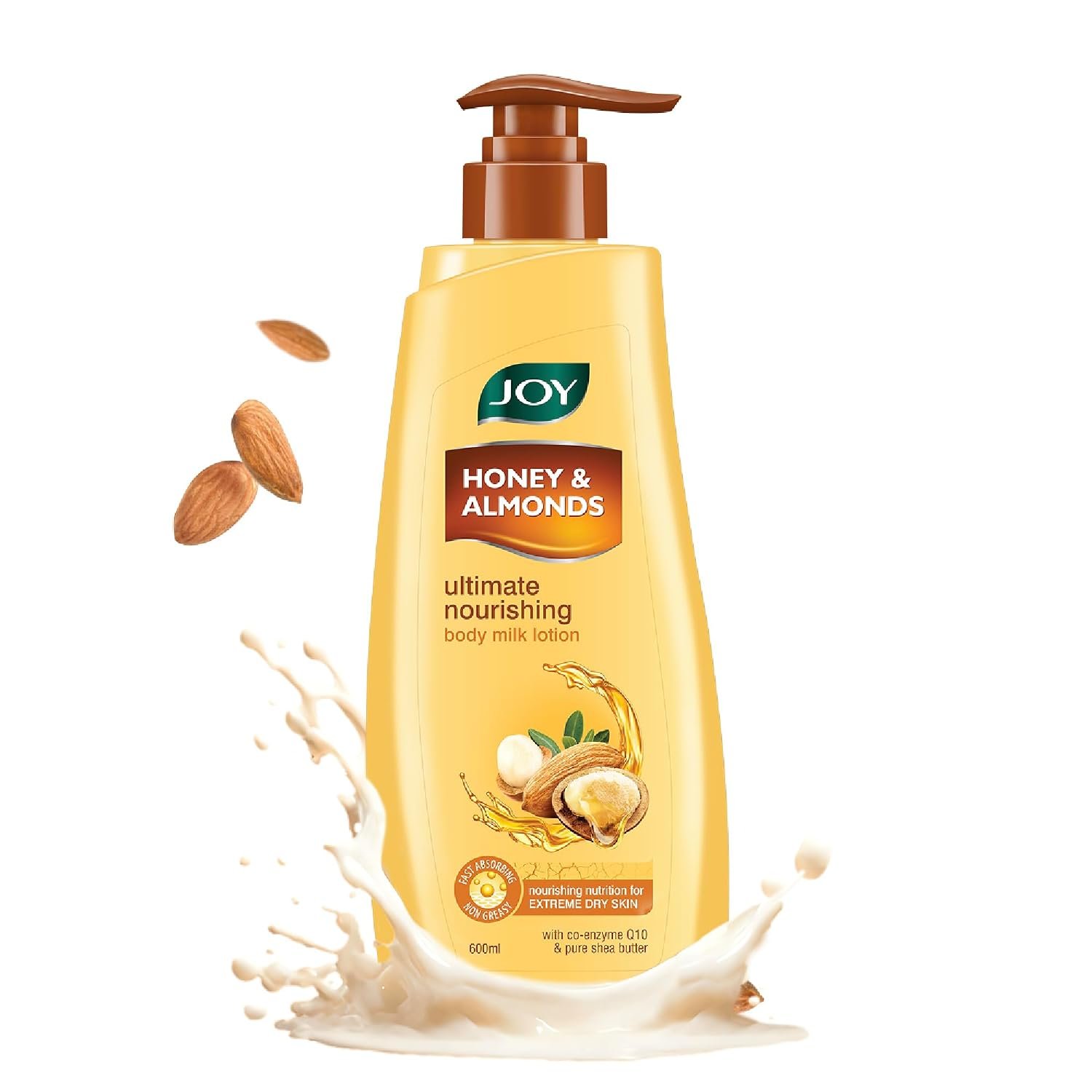 Joy Honey & Almonds Ultimate Nourishing Body Milk Winter Lotion 600ml | With Shea Butter & Vitamin E | Long Lasting Moisture | Prevents Dryness & Provides Intense Moisturization for Dry Skin thumbnail