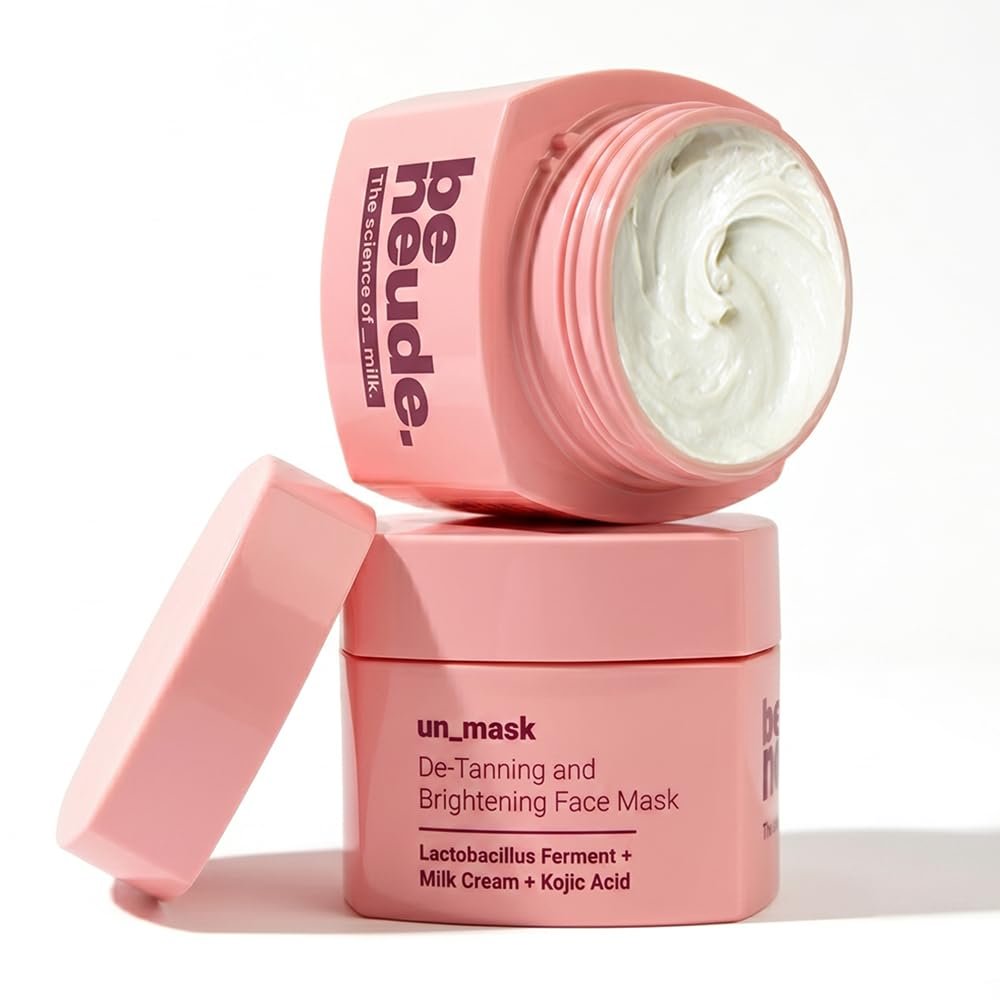 Be Neude un_mask Instant De-Tanning, Hydrating & Brightening Face Mask | Dry Skin-Friendly Facial Mask for a Fresh, Smooth & Radiant-Looking Complexion | 50ml thumbnail