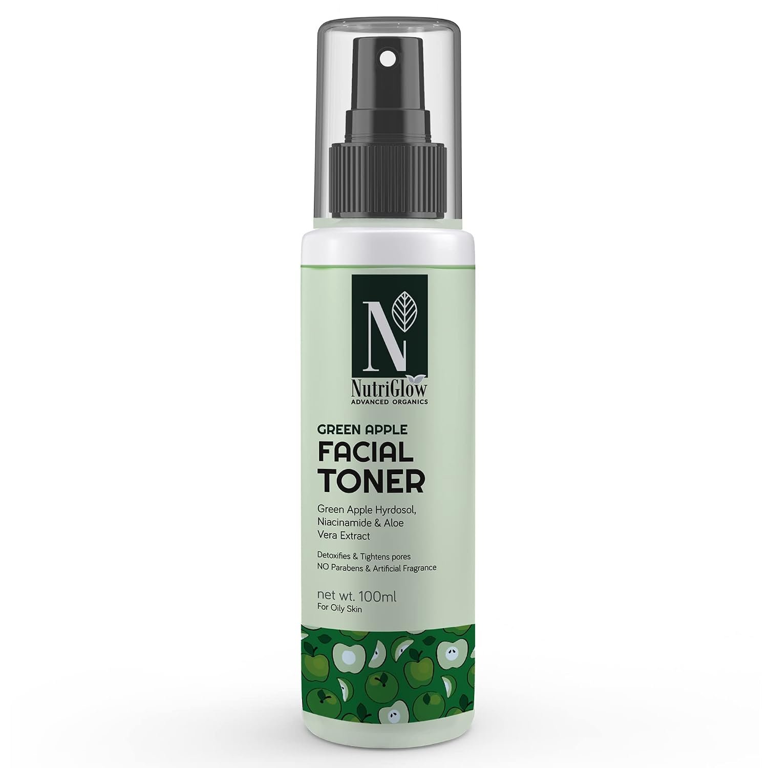 NutriGlow Advanced Organic Green Apple Facial Toner  100ml