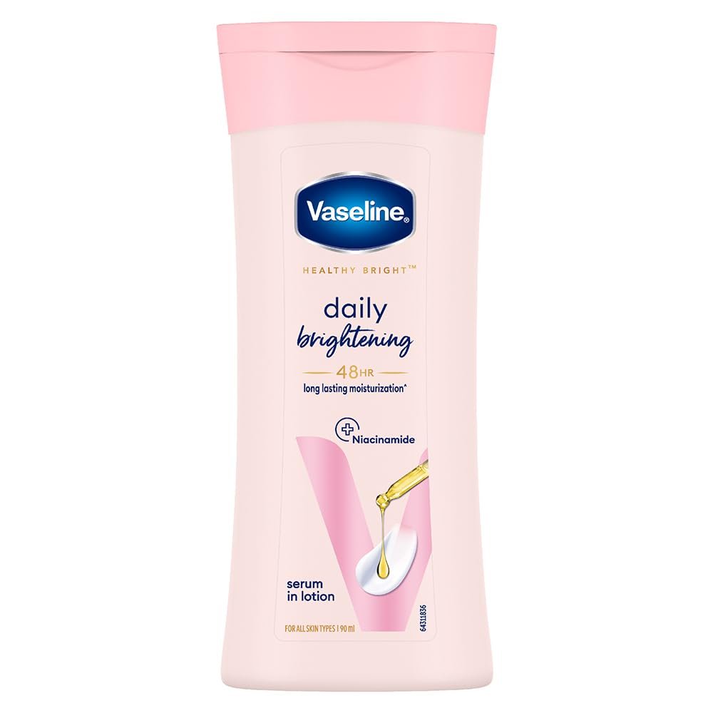 Vaseline Daily Brightening Body Lotion For Healthy & Glowing Skin with Niacinamide 90ml