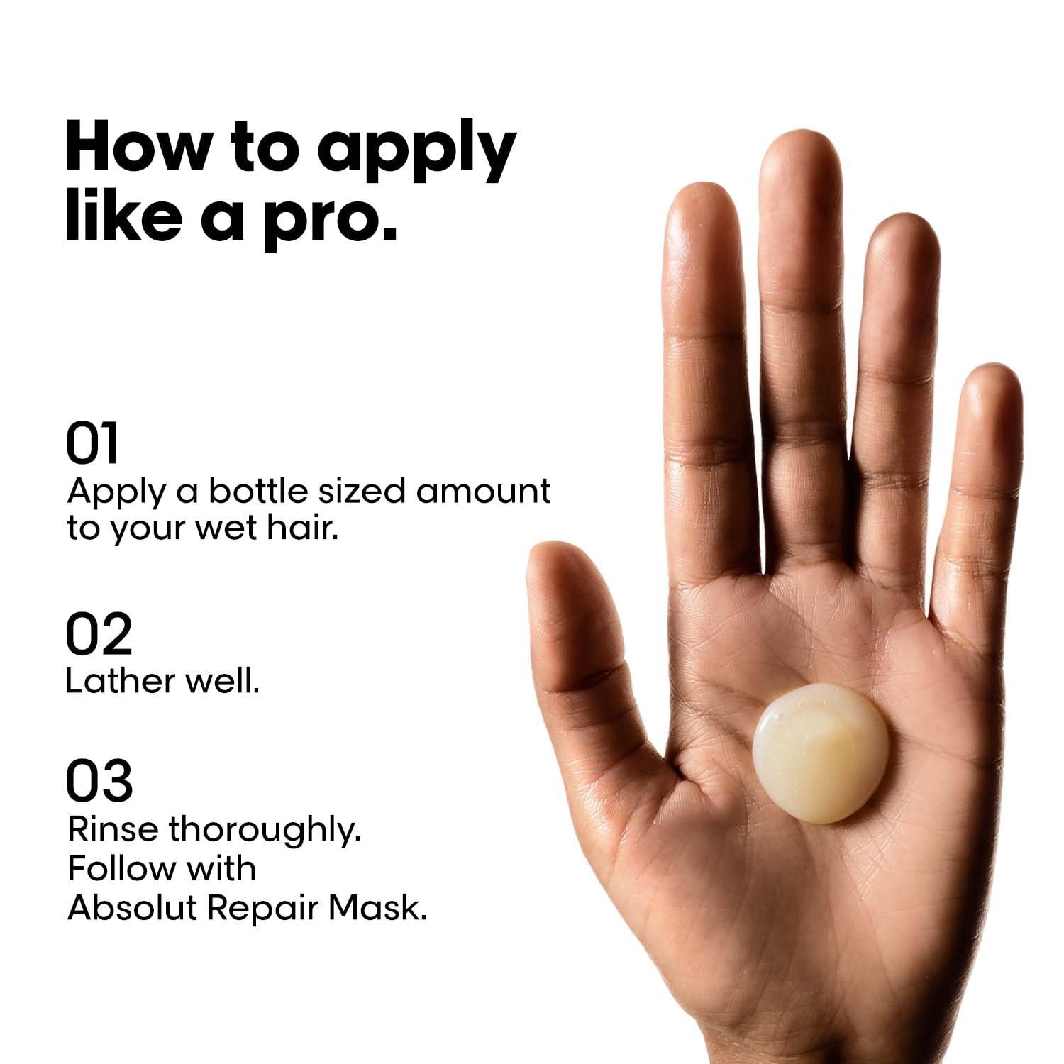 L'Oréal Professionnel Absolut Repair Shampoo & Mask for Dry & Damaged Hair - 300ml+250ml | Professional Routine for Strenghthening & Repairing Hair, Protein & Omega-9, For Men & Women thumbnail