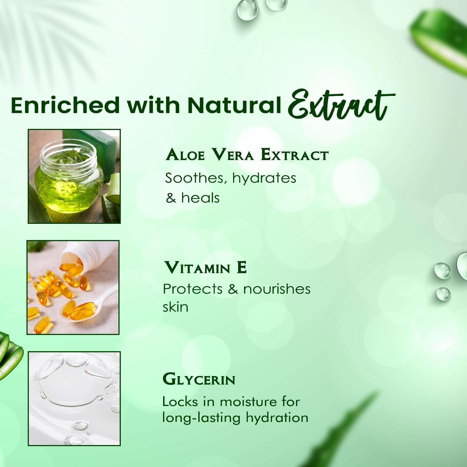 NutriGlow Aloe Vera Gel | Face Moisturizer for men and women100 thumbnail