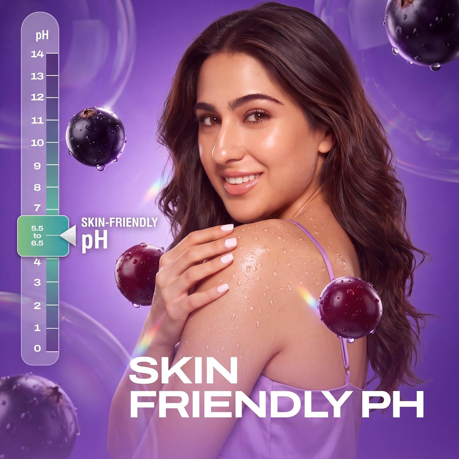 Fiama Body Wash Shower Gel Blackcurrant & Bearberry, 1.3L Bodywash Refill Value Pouch for Women & Men with Skin Conditioners for Radiant Glow, Skin Friendly pH thumbnail