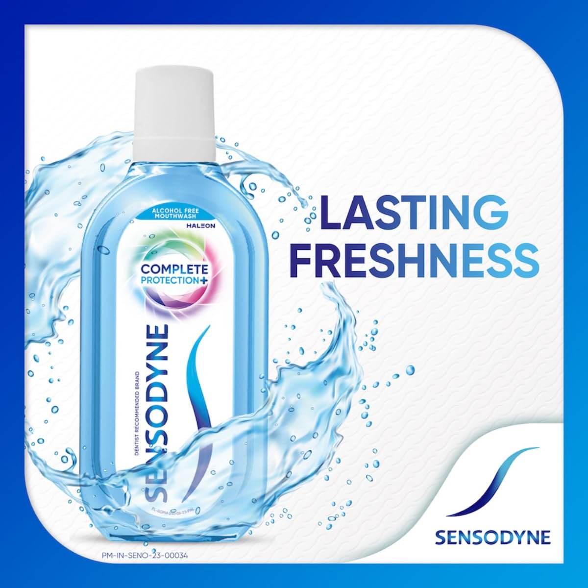 Sensodyne Mouthwash Complete Protection+ | Alcohol-free All-in-One Mouth Wash  Pack of 250ml | thumbnail