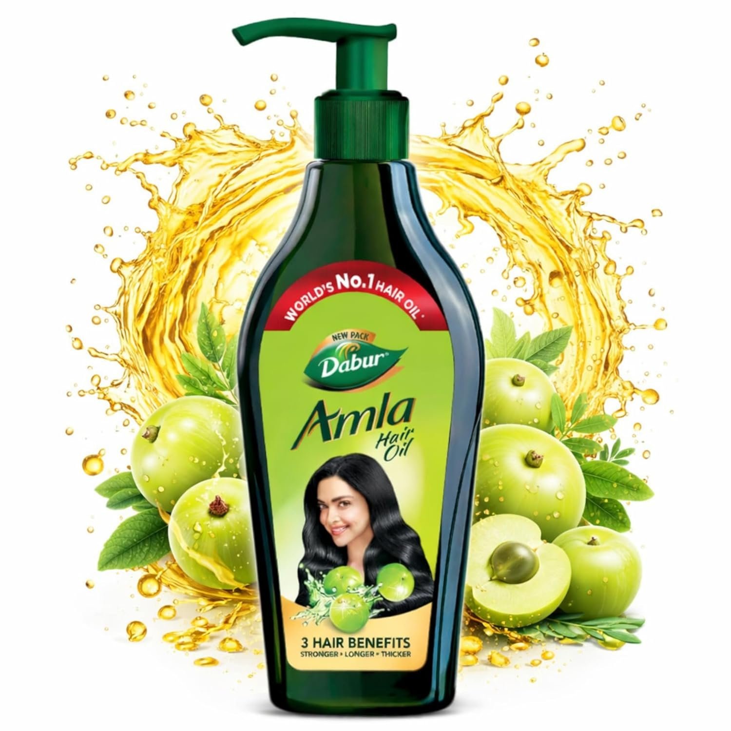 Dabur Amla Hair Oil | Nourishing Hair Oil for Strong, Long & Thick-Looking Hair | Helps Condition & Strengthen Hair | 550ml