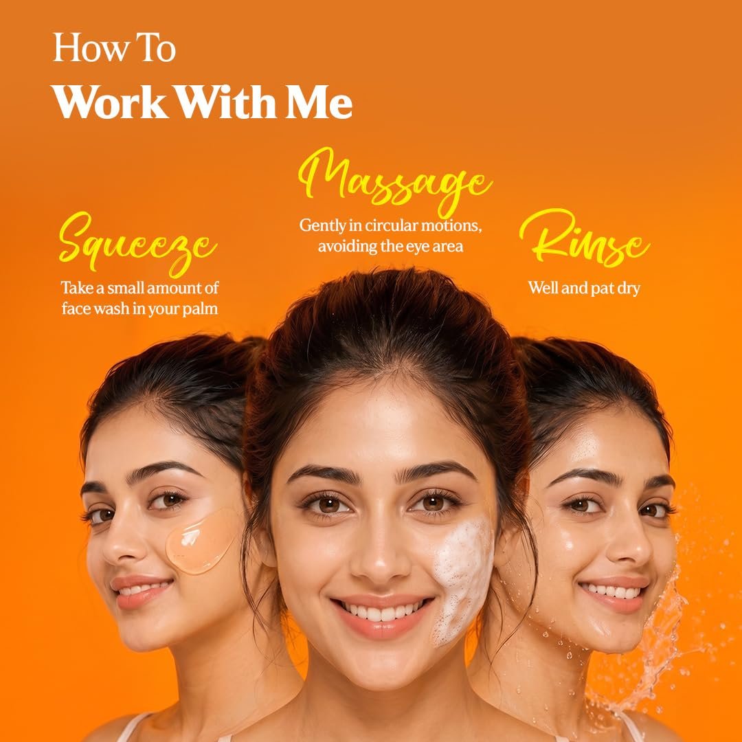 WOW Skin Science Brightening Vitamin C & Niacinamide Face Wash|For Brighter Glow|Paraben & Sulphates Free|Face Wash for Women & Men 100 ml thumbnail
