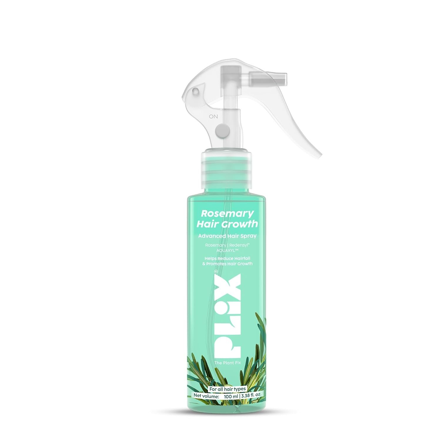 PLIX The Plant Fix Rosemary Hair Spray with Redensyl & Rosemary Extract | Non-Sticky Daily Hair & Scalp Care Spray | Lightweight Formula for Healthy-Looking Hair | 100ml thumbnail