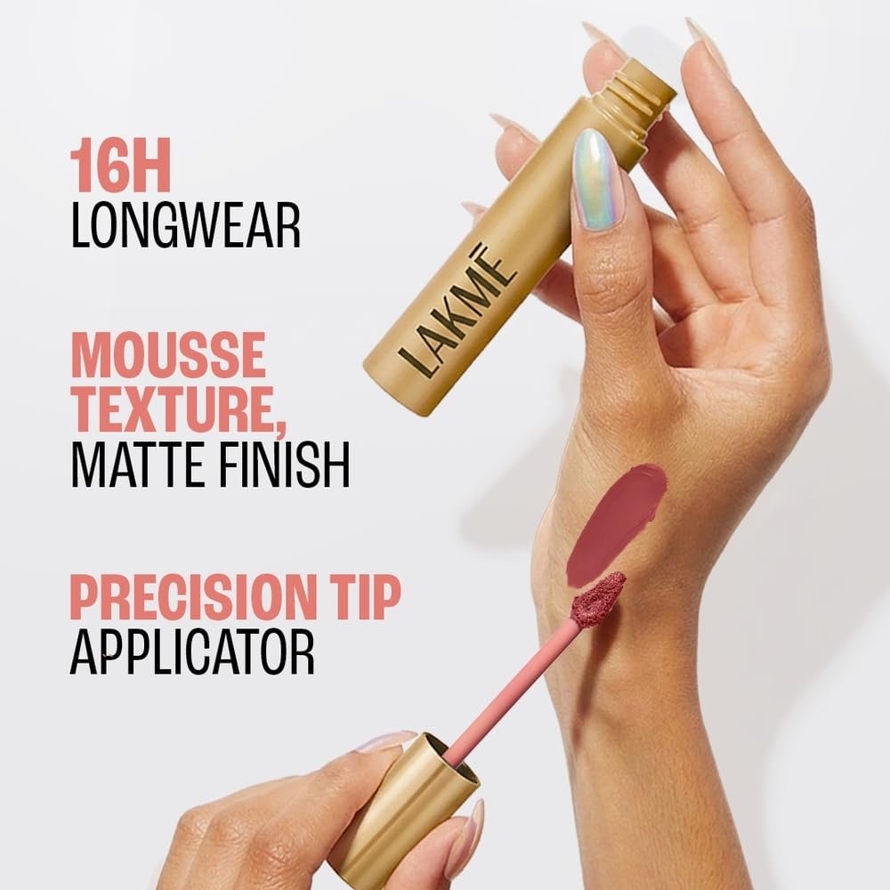 LAKMÉ 9 to 5 Weightless Matte Mousse Lip & Cheek Color, Coca Soft, 9 g thumbnail