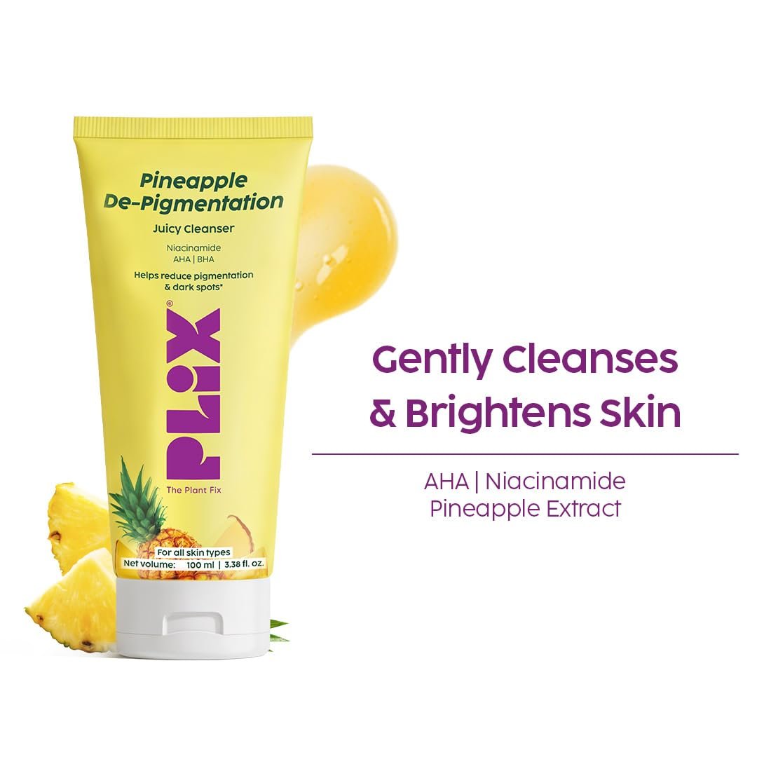 The Plant Fix Plix 5% Pineapple Foaming Facewash For Depigmentation,100ml | Cleanser For Skin Brightening & Even Toned Complexion | Free Of Sulphates, Paraben & Silicones thumbnail