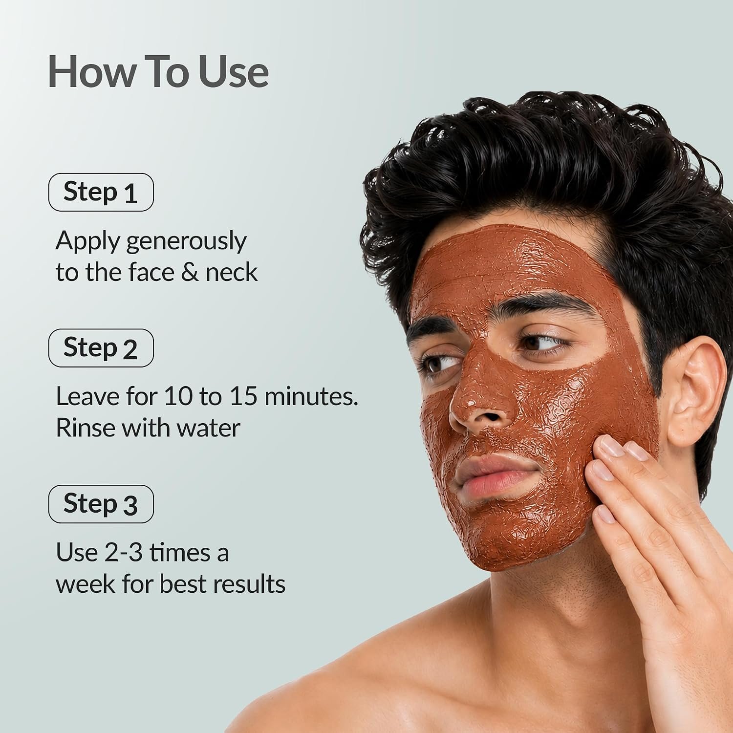 Fixderma Brightening Face Mask for Men | Clay Face Mask for Blackheads & Excess Oil | Deep Cleansing Mask for Clear, Smooth & Bright-Looking Skin | 100g thumbnail