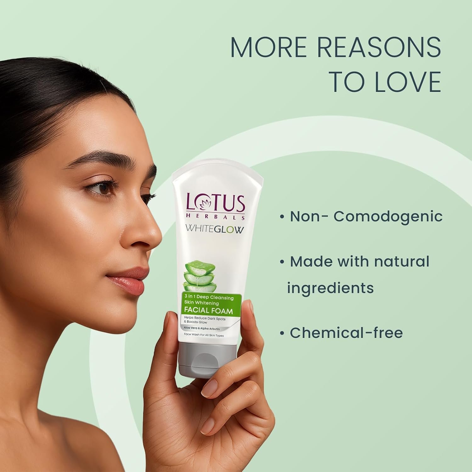 Lotus Herbals 3 in 1 Deep Cleansing Facial Foam  100g thumbnail
