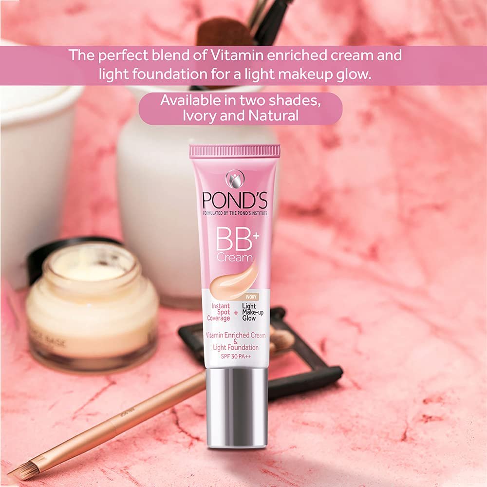 POND'S BB+ Cream | Instant Spot Coverage | Light Make-up Glow | Ivory 9g thumbnail
