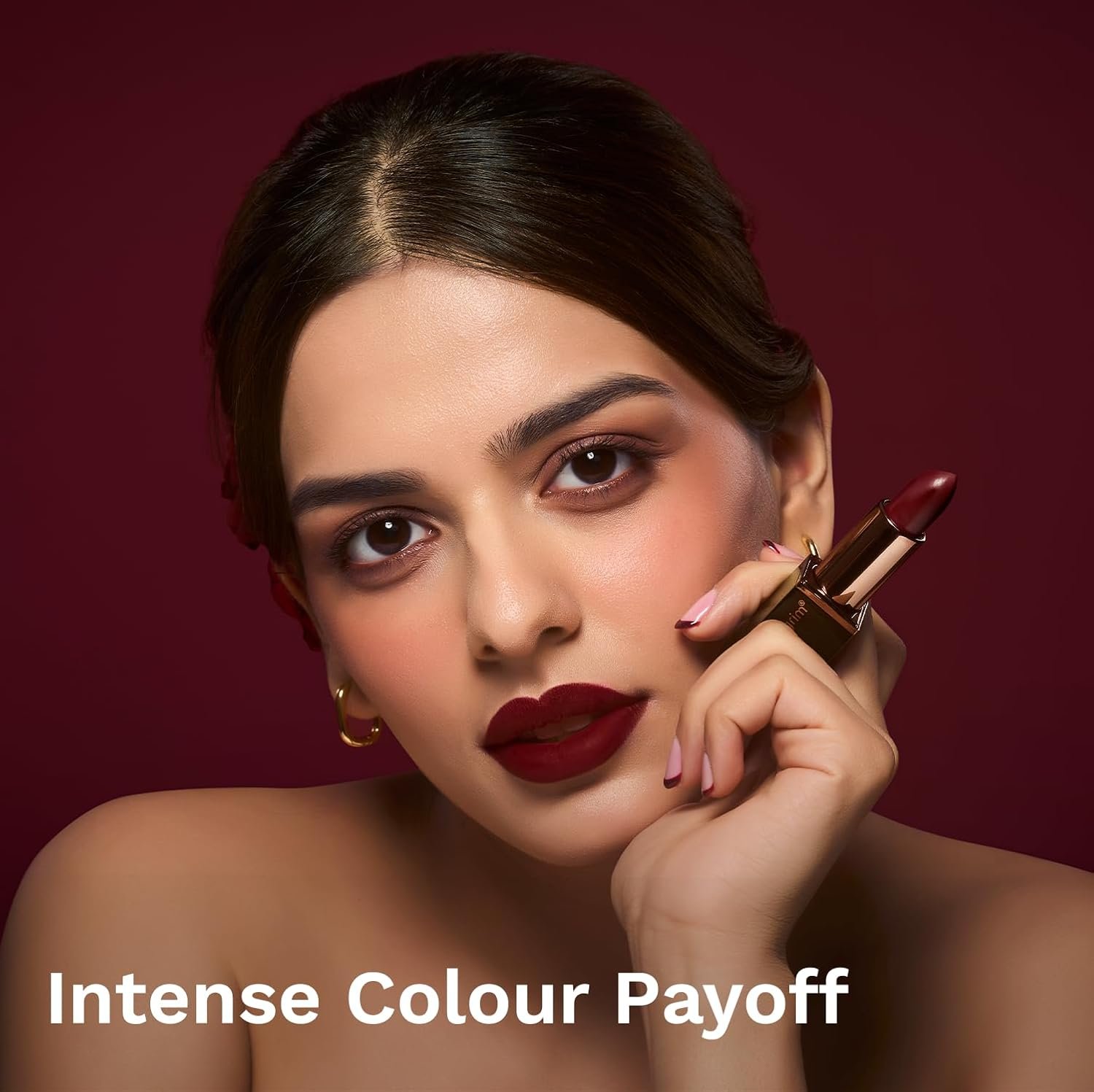 Pilgrim Matte Me Up Bullet Lipstick 4.2g | Creamy, Lightweight, Bold, Non Drying | SPF 30 | Enriched With Hyaluronic Acid & Spanish Squalane | Lipstick for dusky skin tone | Sultry Wine-26 thumbnail