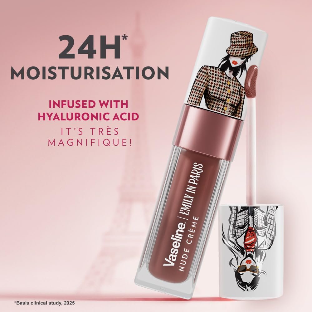 Vaseline Emily in Paris Nude Crème Lip Oil | Intense Gloss | 24H Moisturisation | 4 g thumbnail