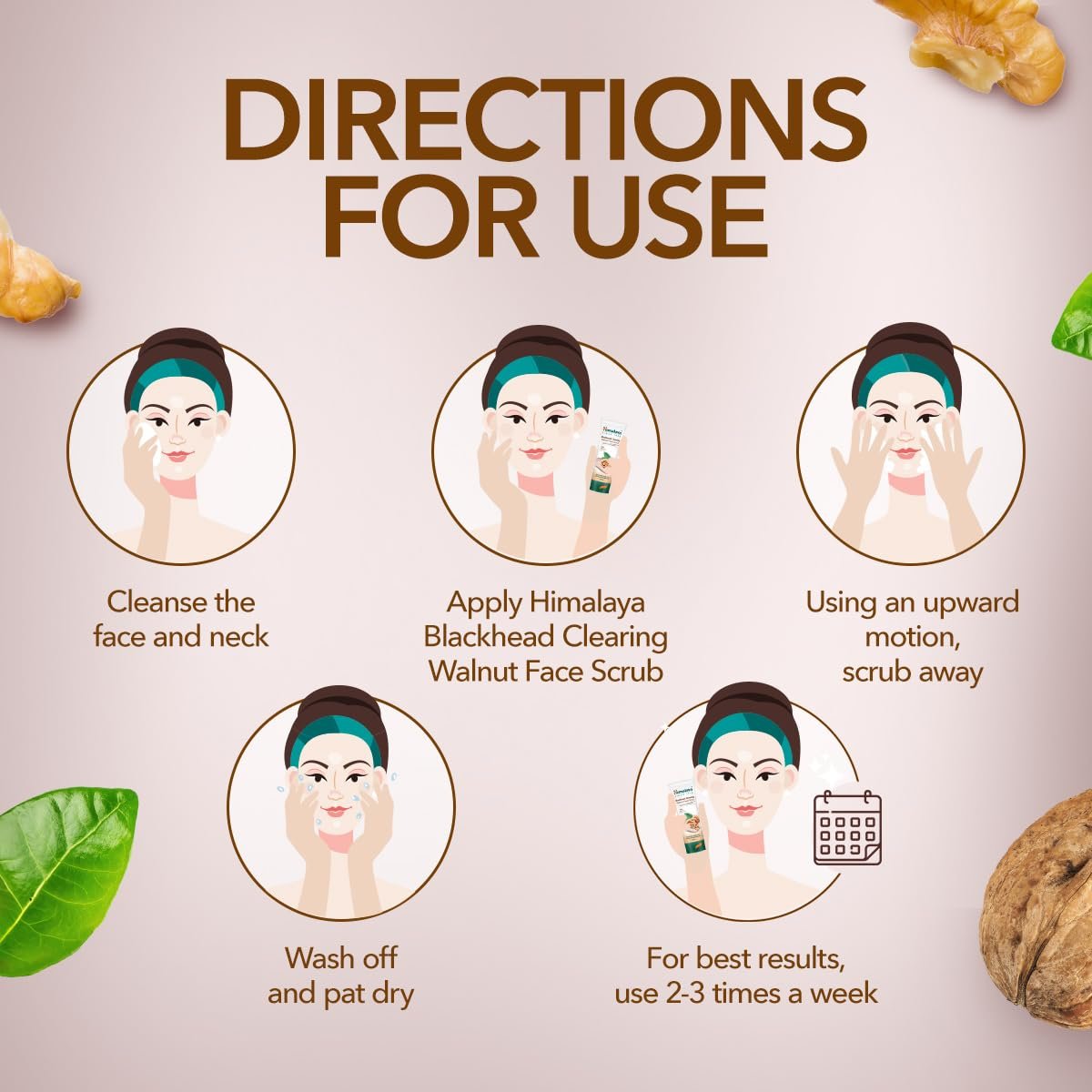 Himalaya Herbals Gentle Exfoliating Walnut Scrub – Facial Scrub for Dead Skin Removal & Smooth Skin, 100g thumbnail