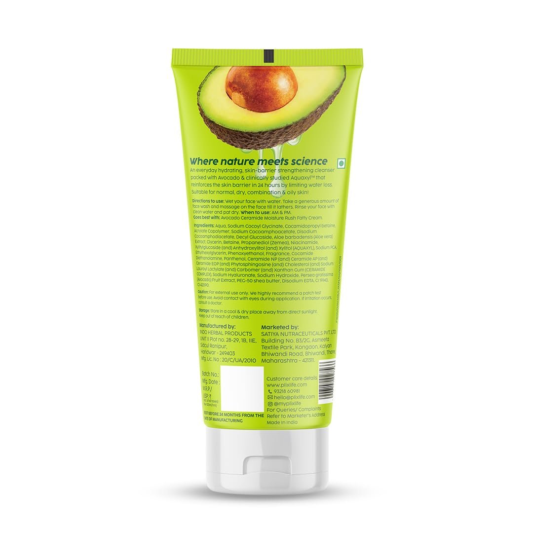 PLIX THE PLANT FIX Avocado Ceramide Moisture Rush Fatty Cream | In Vivo Tested SPF 20 | With Ceramides | Strengthens Barrier | 100Hr Moisture Boost thumbnail