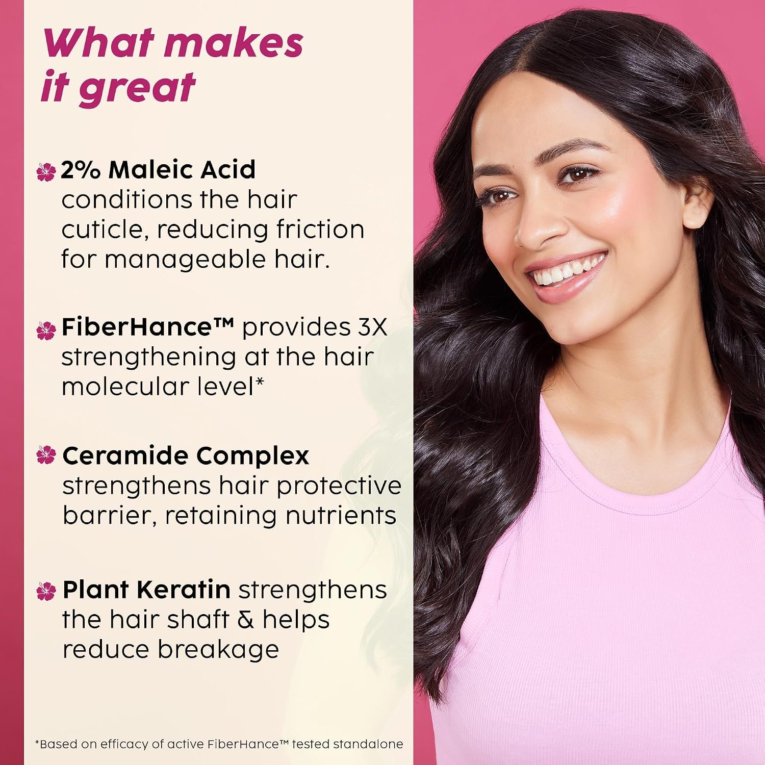 PLIX - THE PLANT FIX Hibiscus Bond Repair 10-in-1 Hair Serum | FiberHance™ | Repairs Damage Hair | Strengthens Keratin Structure | Provides 3X strengthening | 50ml thumbnail