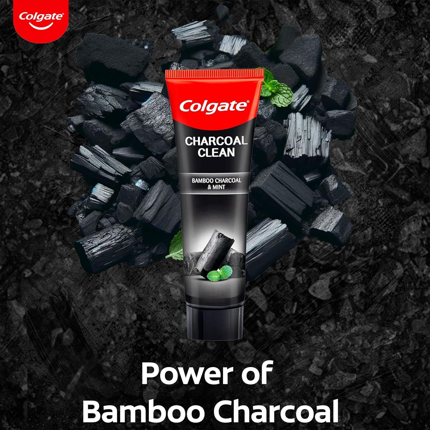 Colgate Charcoal Clean Deep Clean Oral Care Toothpaste, Bamboo Charcoal and Mint (Black Gel) 240g Saver Pack thumbnail