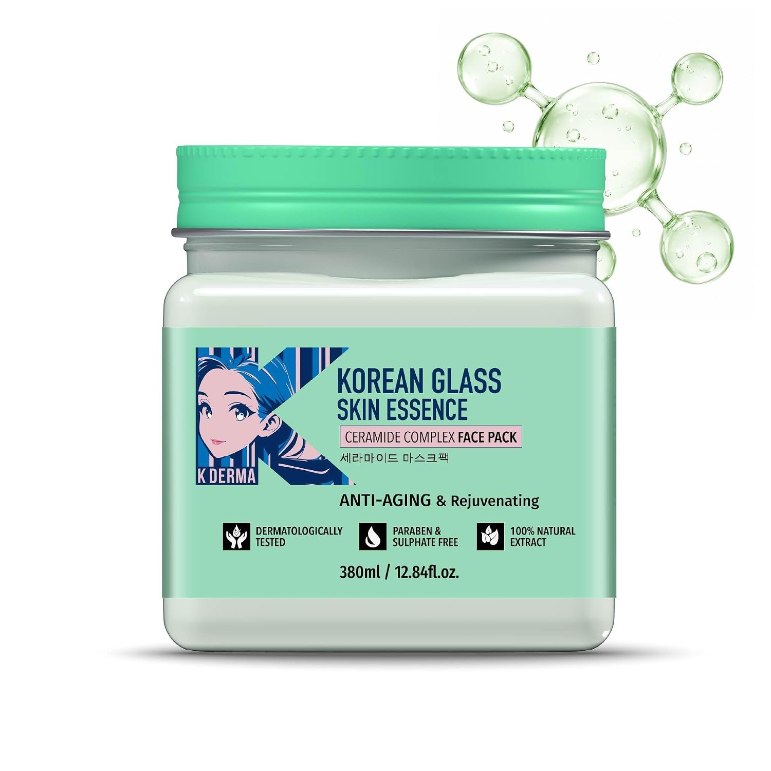 DR.RASHEL Korean Glass Skin Essence Face Pack||Brightening & Hydrating Facial Mask for Smooth, Glowing Skin ||Pore-Refining, Nourishing Formula with Natural Extracts & Hyaluronic Acid |380ml