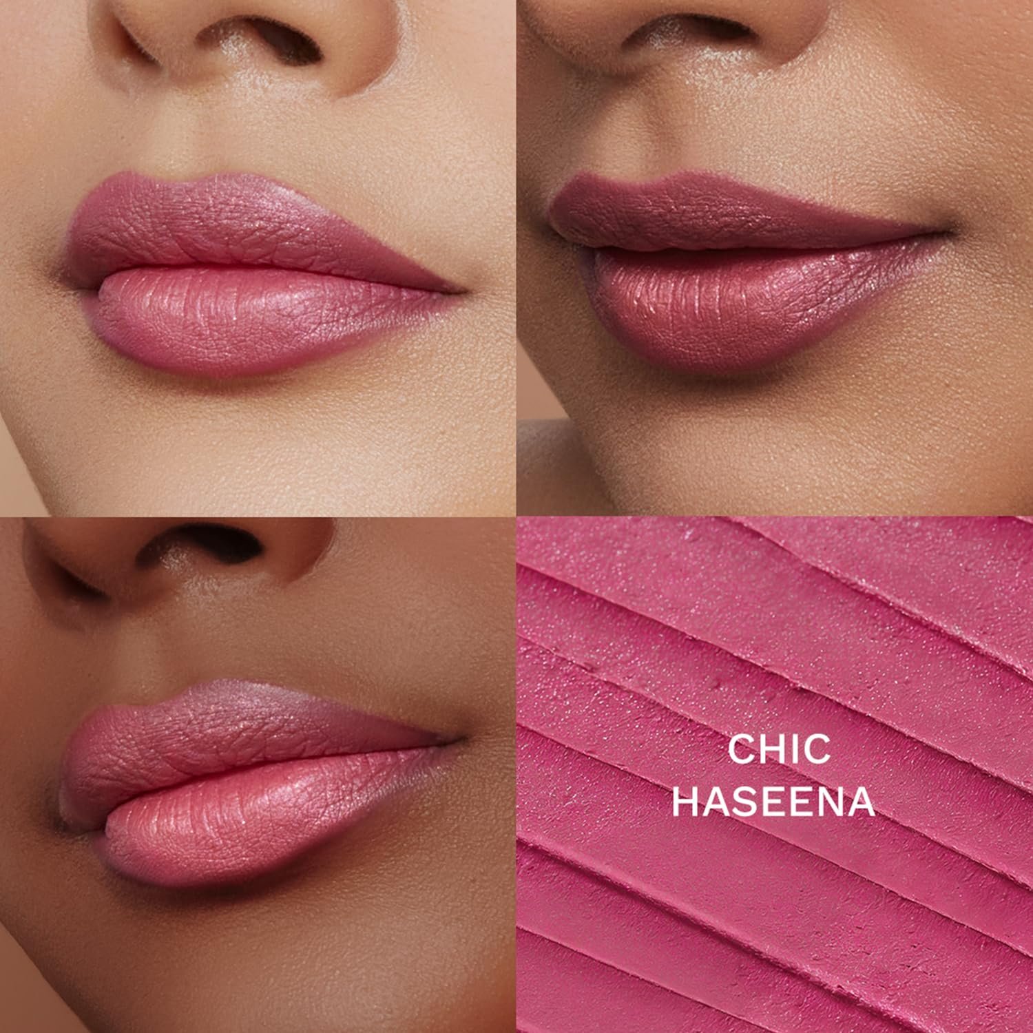 Pilgrim Glitter Lipstick For Women 4.2gm | Dubai Luxe Lifestyle - Chic Haseena Shade | Lipstick Infused with Vitamin E & Olive Oil | Glitter Formula With Matte Finish | Non Drying thumbnail