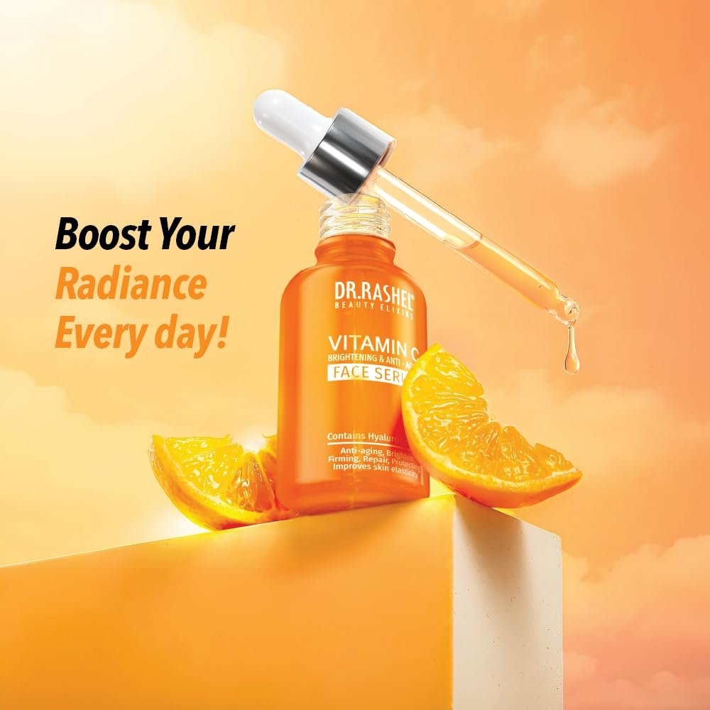 DR.RASHEL Beauty Elixirs Vitamin C Face Serum with Hyaluronic Acid, Skin Brightening, Hydrating & Anti-Aging Serum for Improved Skin Elasticity & Radiance, For Men & Women, 30ml thumbnail