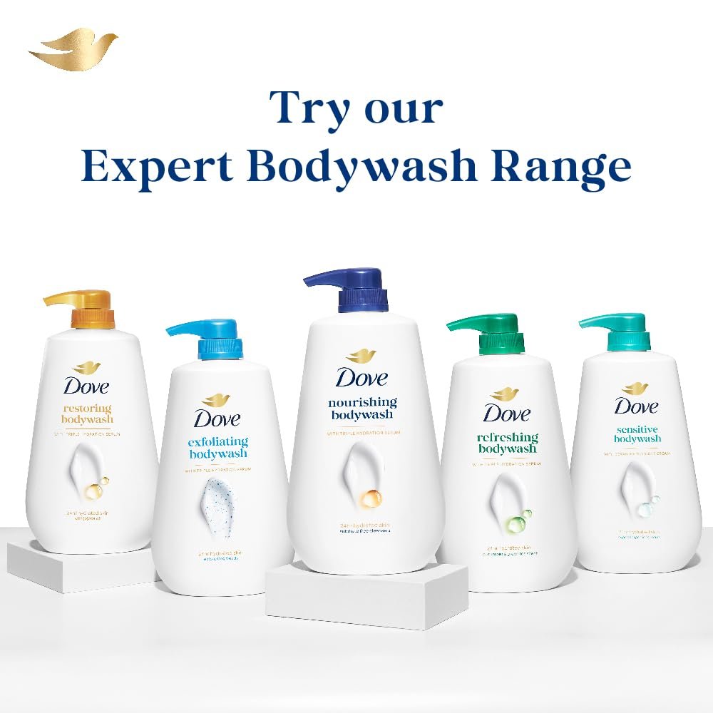 DOVE Nourishing Bodywash, 825ml, for Soft and Smooth Skin, with Triple Hydration Serum & Glycerine, Dermatologically Tested, Paraben-Free, Sulphate-Free thumbnail