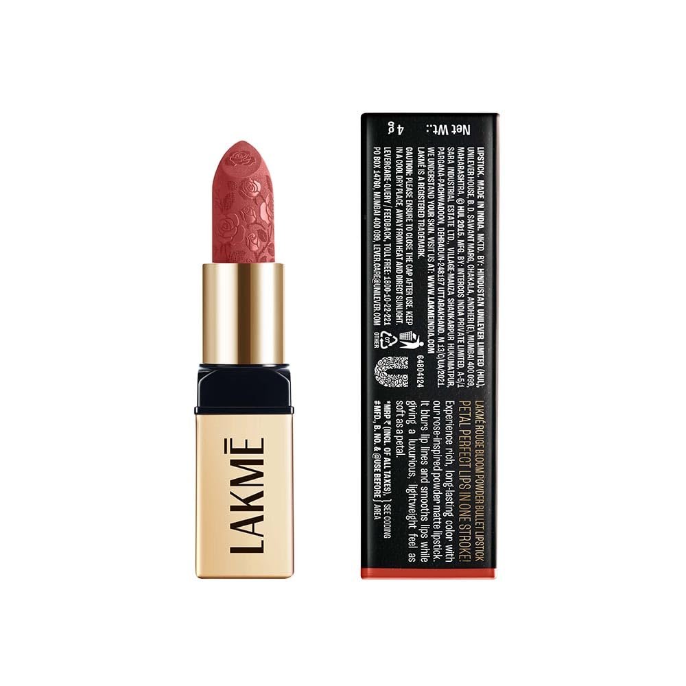 LAKMÉ LAKM Lakme Rouge Bloom Powder Matte Bullet Nude Nectar 201-4gm thumbnail