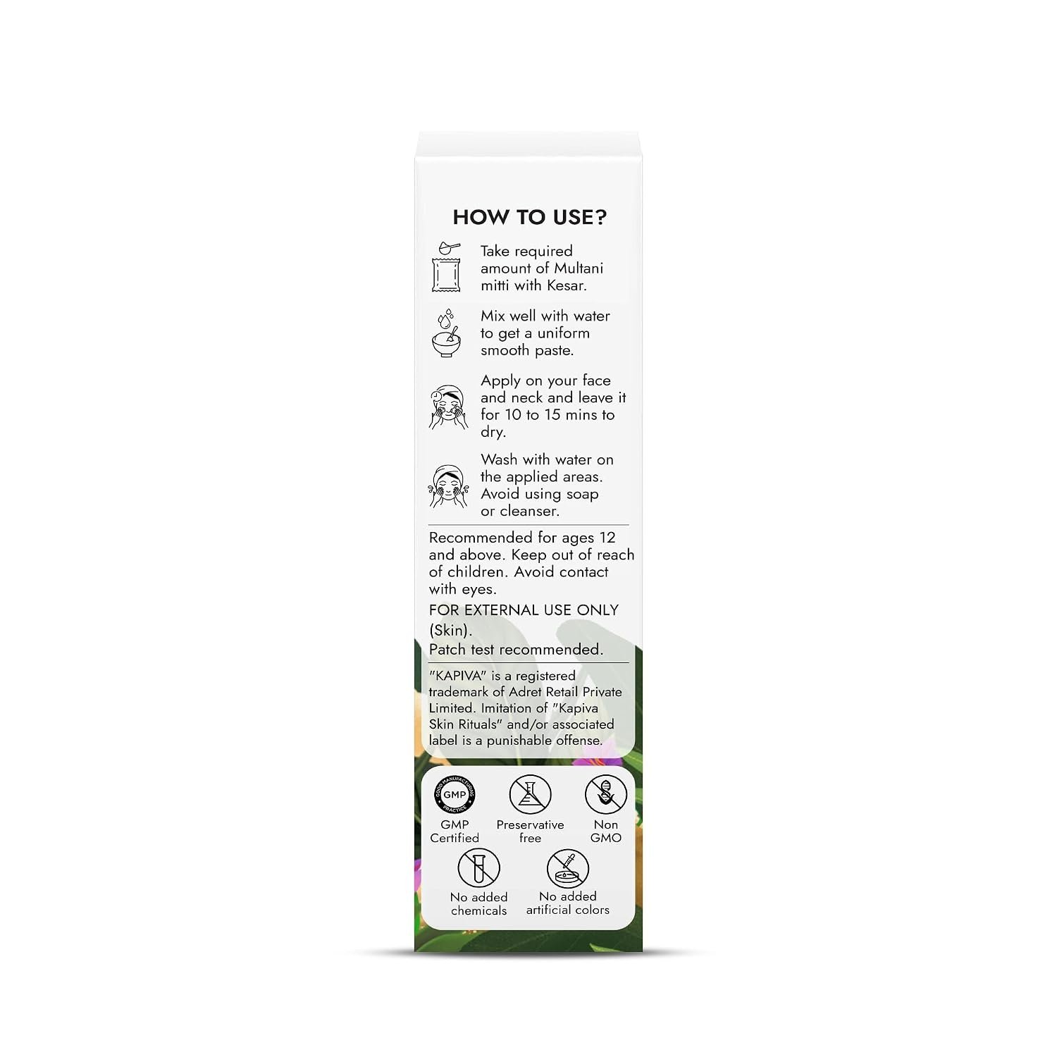 Kapiva Multani Mitti with Kesar for Face | Natural Fuller’s Earth | Face Pack for Glowing Skin| Enhanced with Saffron thumbnail