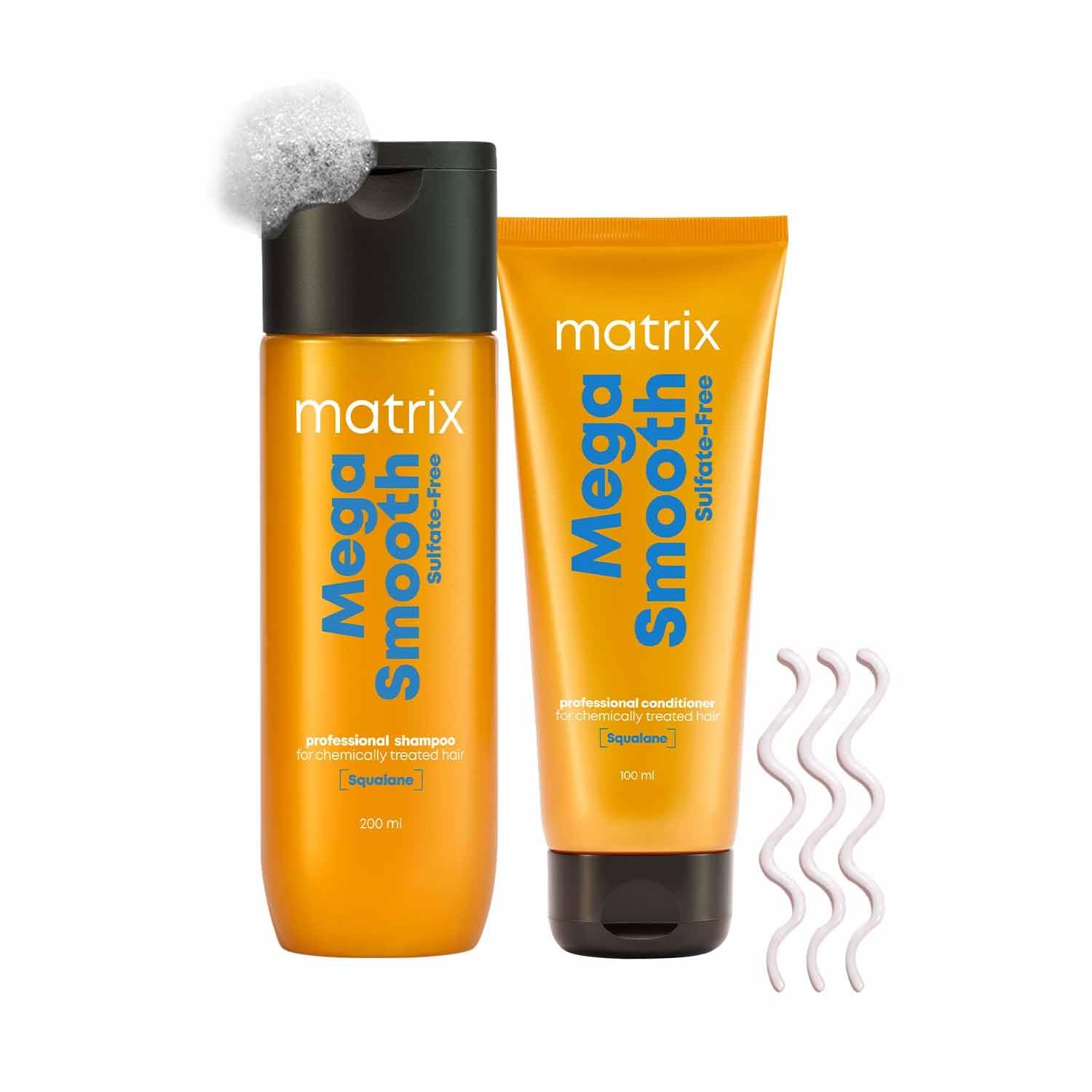 Matrix Mega Smooth Sulfate-free Shampoo and Conditioner | For Colored & Chemically Treated Hair thumbnail