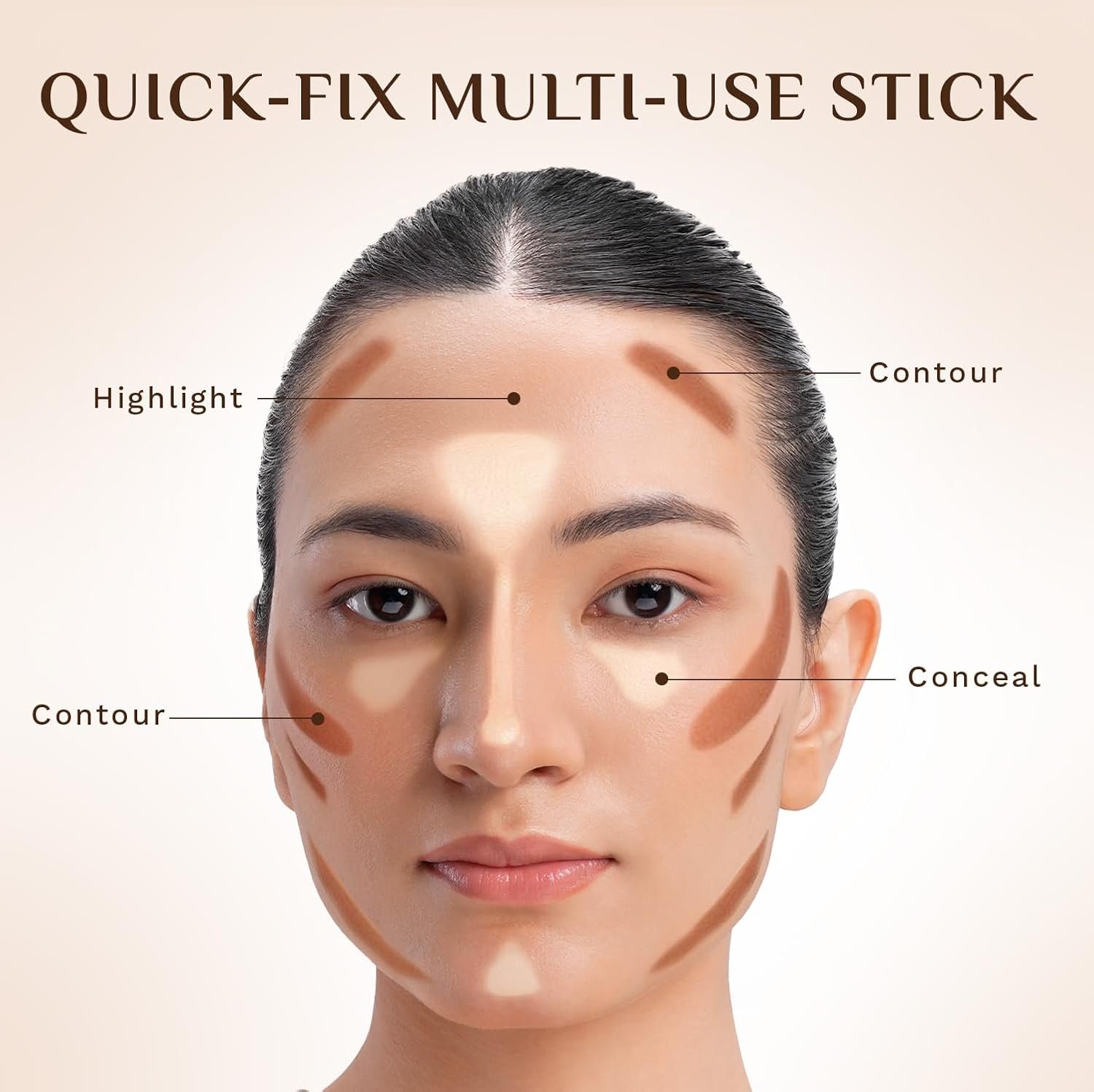 Pilgrim Dream Matte Foundation Stick Classic Nude -123 | Lightweight Full Coverage Air Brush Finish Infused with Vitamin C 10gm thumbnail