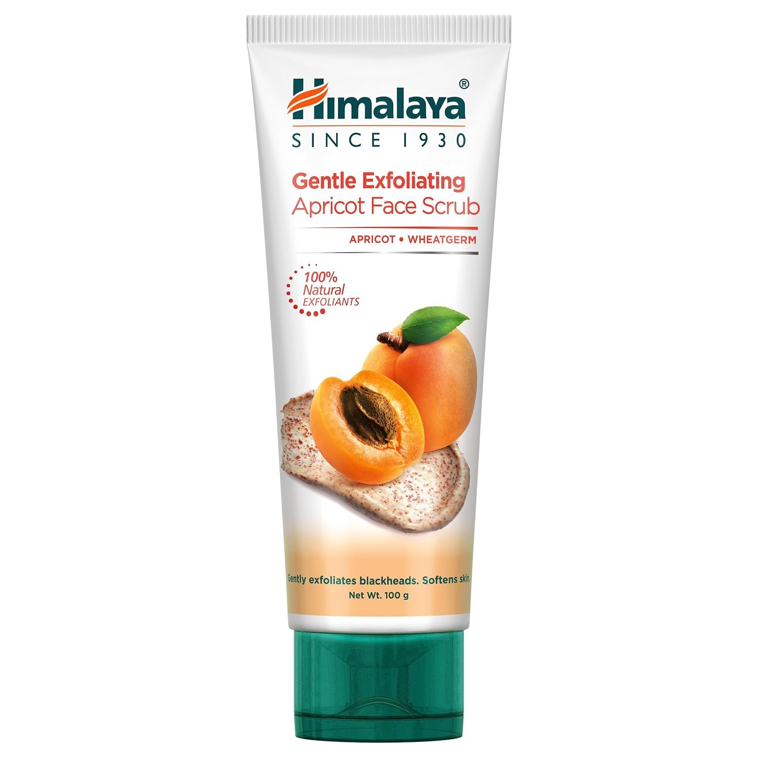 Himalaya Herbals Gentle Exfoliating Apricot Scrub – Facial Scrub for Dead Skin Removal & Smooth Skin, 100g