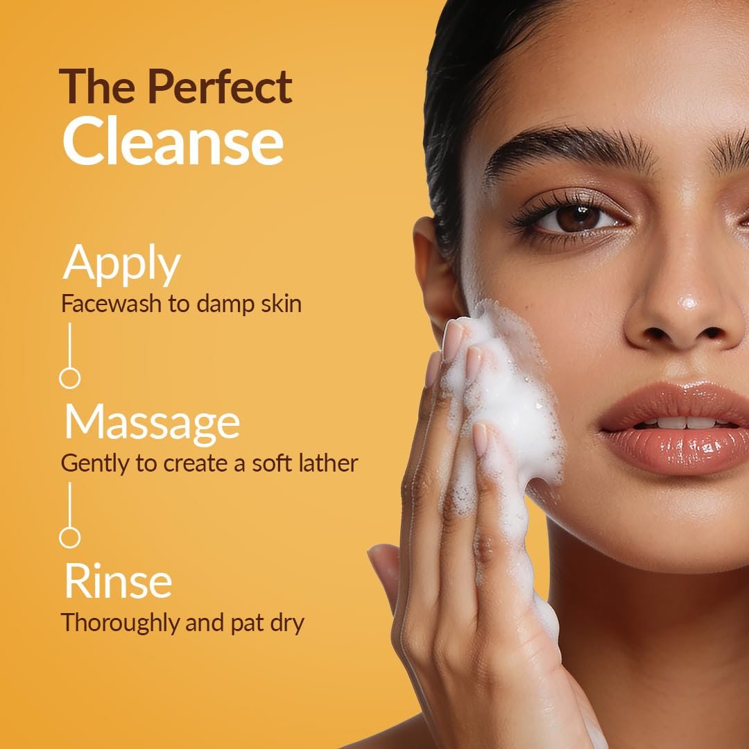WOW Skin Science Japanese Yuzu + Vitamin C with Ceramide Brightening Face Wash | 500x Vitamin C | For Strengthened Glowing Skin | Paraben-Free Gentle Cleanser with Orange Peel & Camu Camu | thumbnail