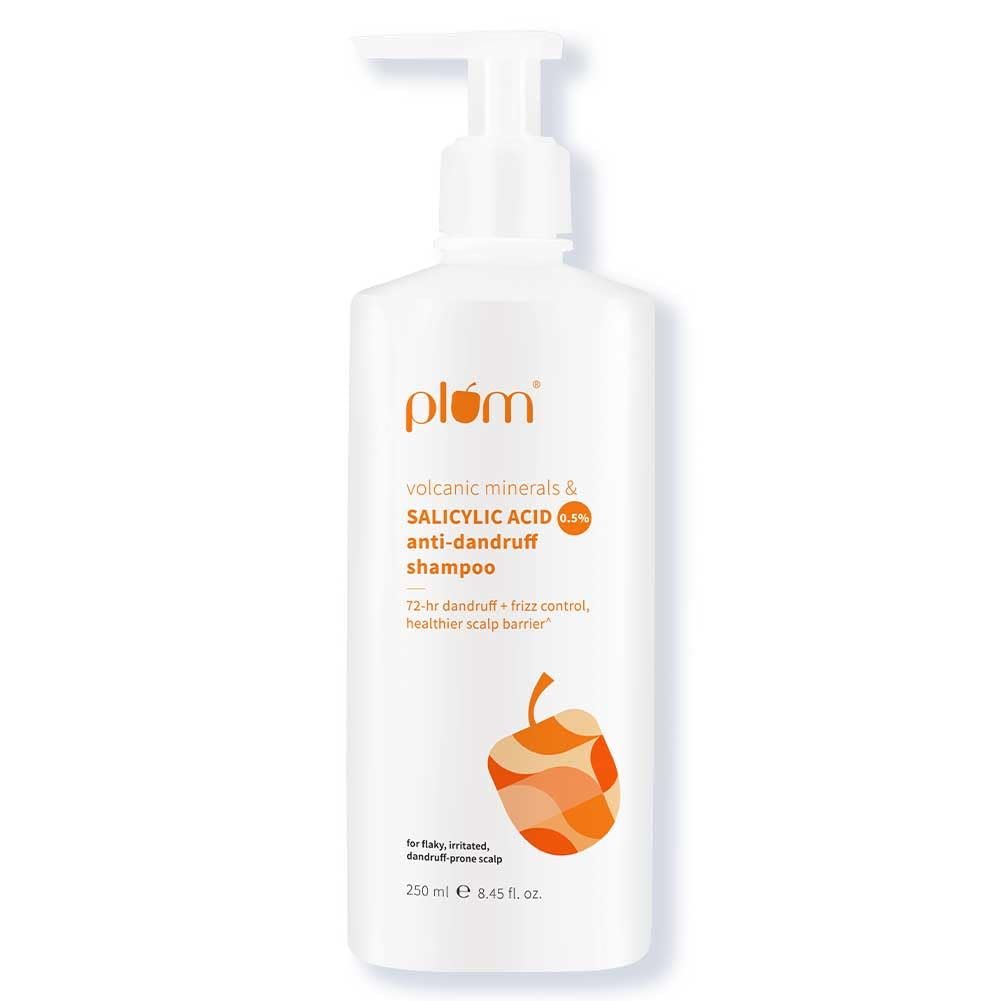 Plum Anti-Dandruff Shampoo With Volcanic Minerals & 0.5% Salicylic Acid|72-Hr Dandruff & Frizz Control|Prevents Rough,Dry Hair|250Ml Visit the Plum Store