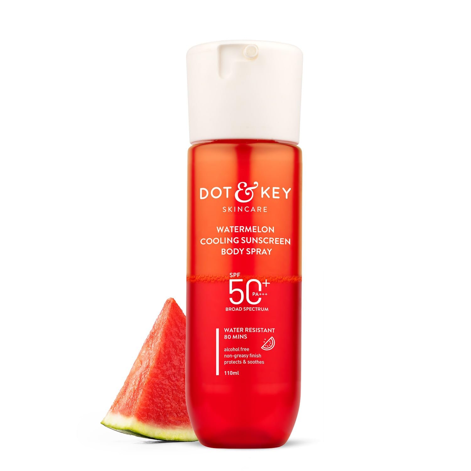 DOT & KEY Watermelon Cooling Sunscreen Body Spray Spf 50 Pa+++ For All Skin Types - 110Ml