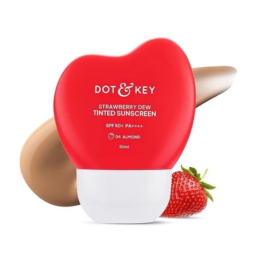 Dot & Key Strawberry Dew Tinted Sunscreen In-Vivo Tested SPF 50+ PA++++ With New-Age UV Filters - 03A Honey