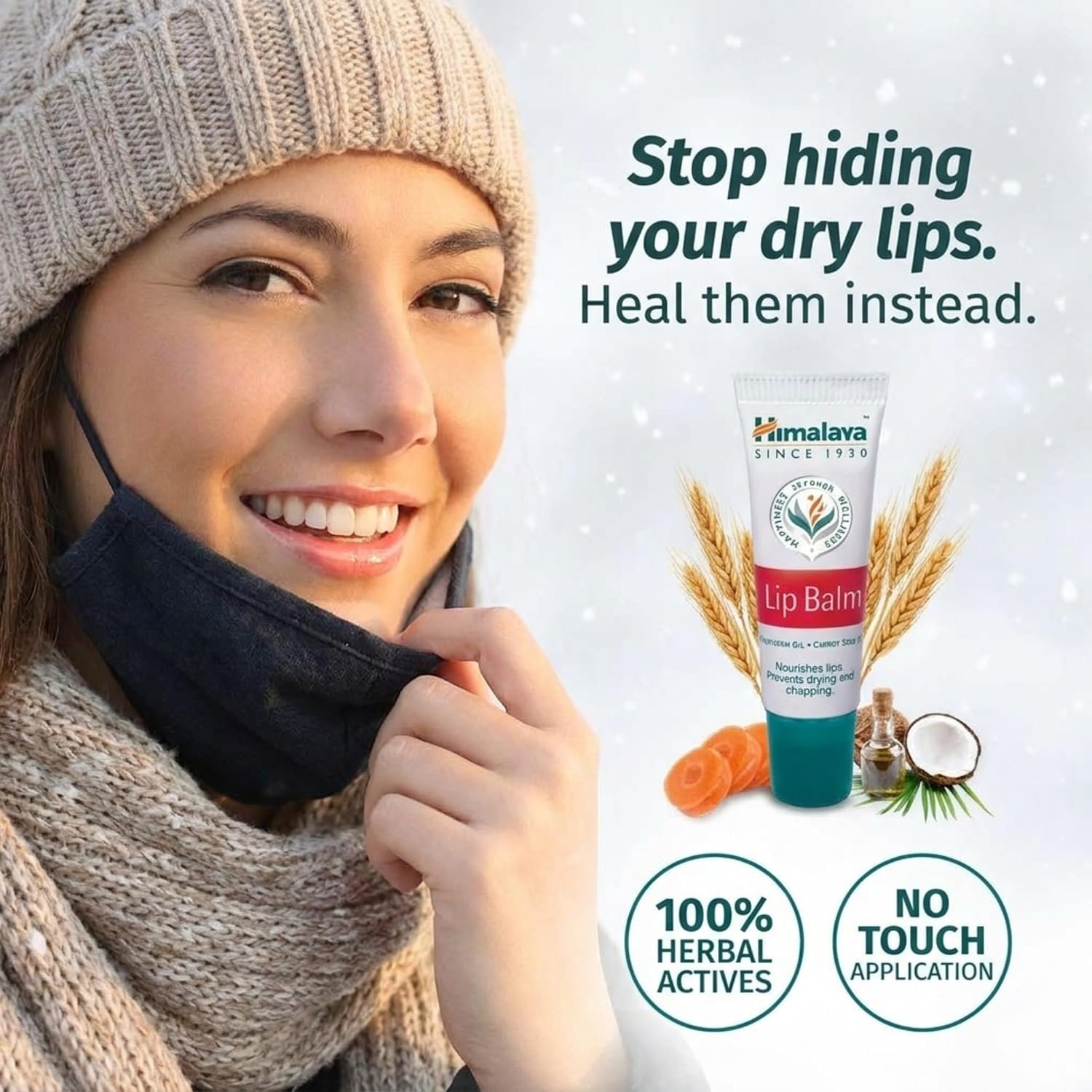 Himalaya Lip Balm 10gm| Soft| Naturally Pink Lips| Made with 100% Herbal Actives thumbnail