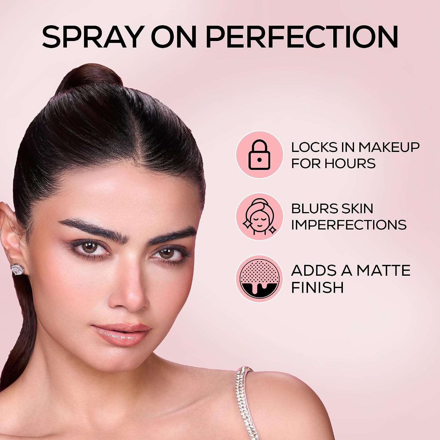 RENEE Bollywood Filter Blurring Setting Spray for Face Makeup, Matte Finish & Pore Blur Effect with Niacinamide & Hyaluronic Acid, Long Lasting Makeup Fixer & Shine Control, Fine Mist 100ml thumbnail