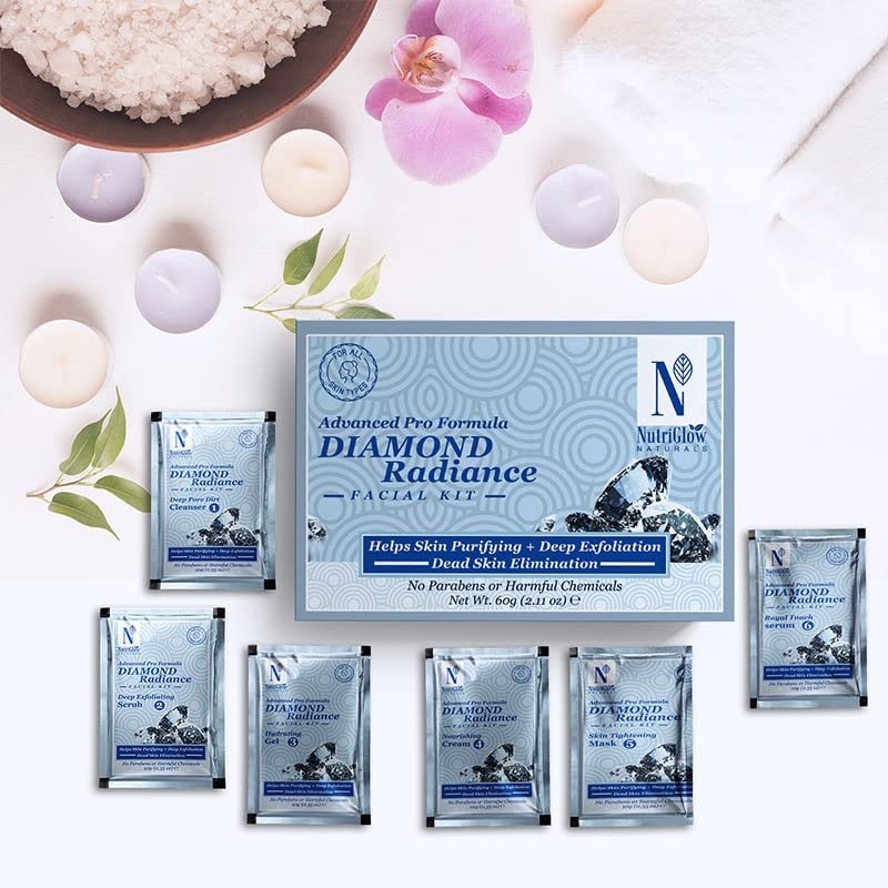 NutriGlow NATURAL'S Diamond Radiance Facial Kit 60g thumbnail