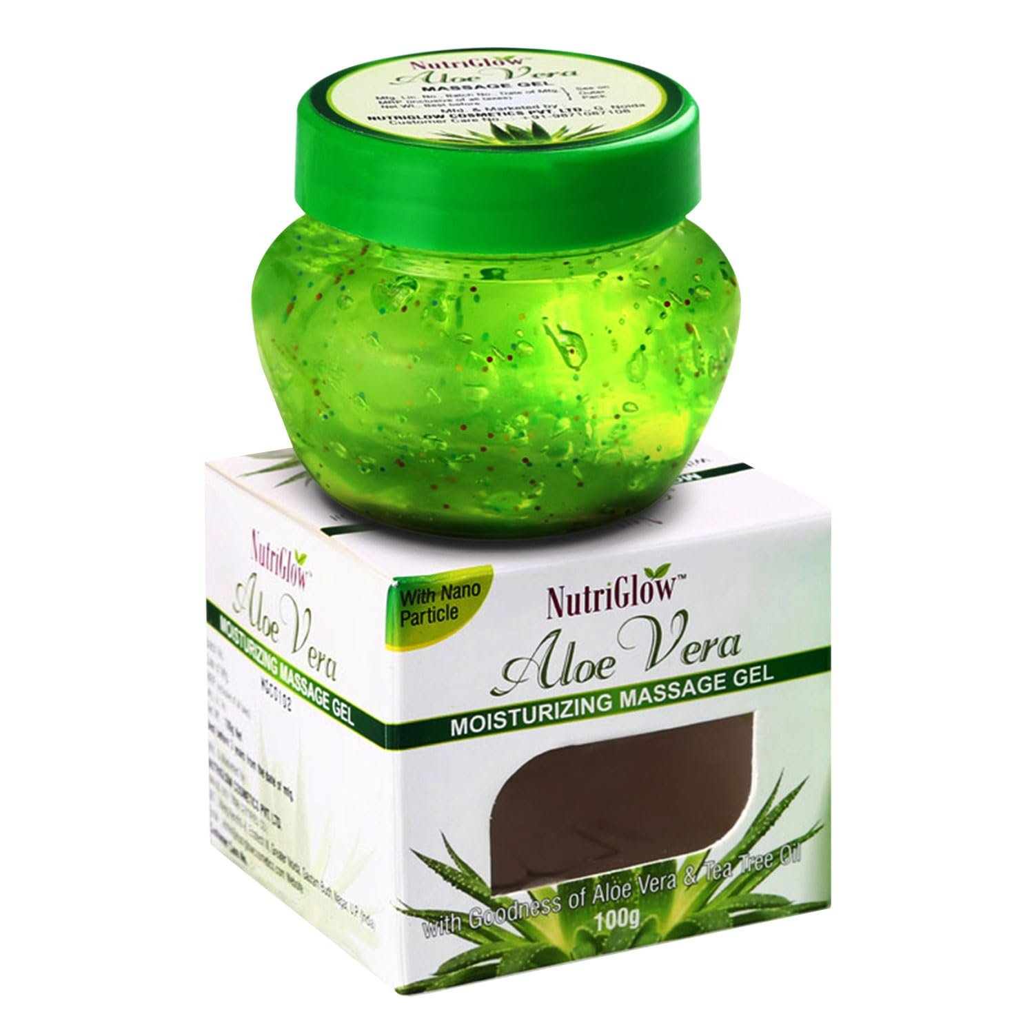 NutriGlow Aloe Vera Gel | Face Moisturizer for men and women100