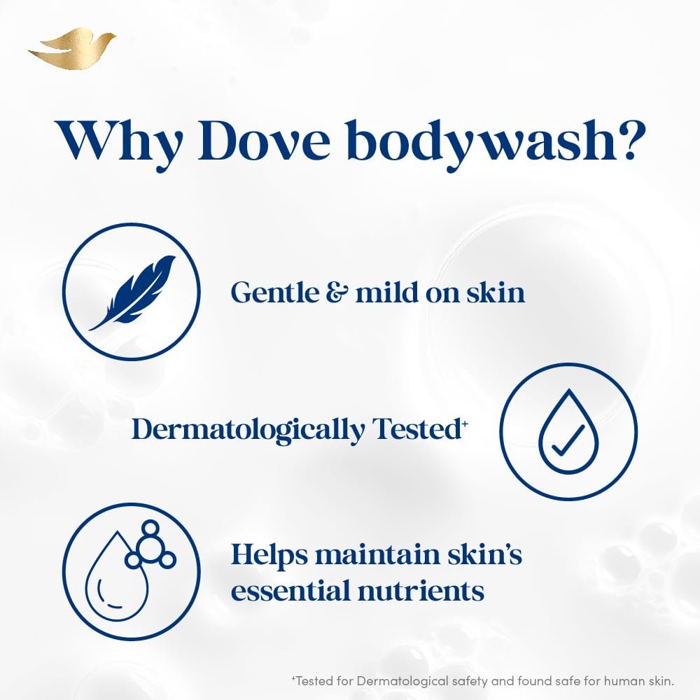DOVE Nourishing Bodywash, 825ml, for Soft and Smooth Skin, with Triple Hydration Serum & Glycerine, Dermatologically Tested, Paraben-Free, Sulphate-Free thumbnail